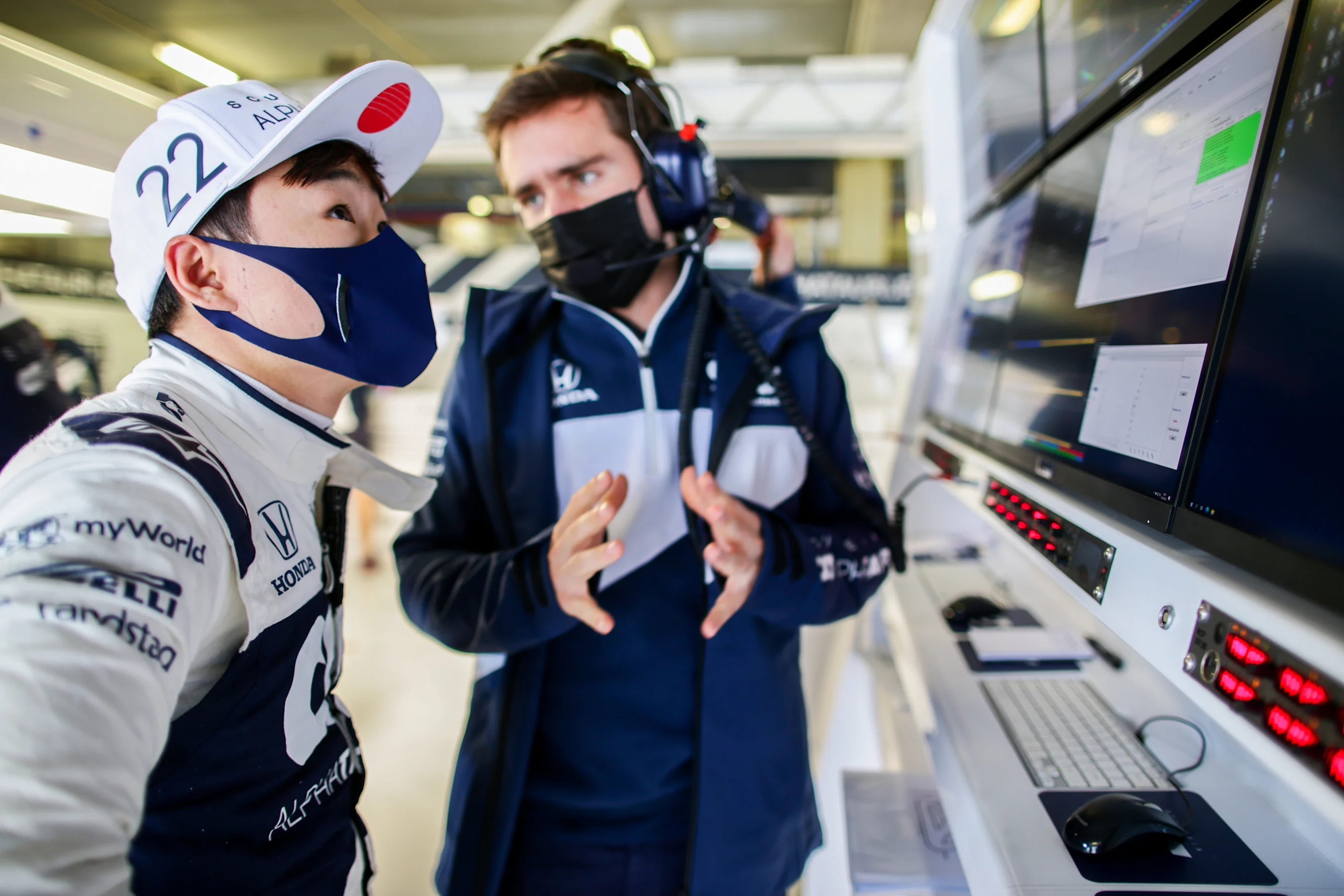 PORTIMAO, PORTUGAL - APRIL 30: Yuki Tsunoda of Scuderia AlphaTauri and Japan during practice ahead