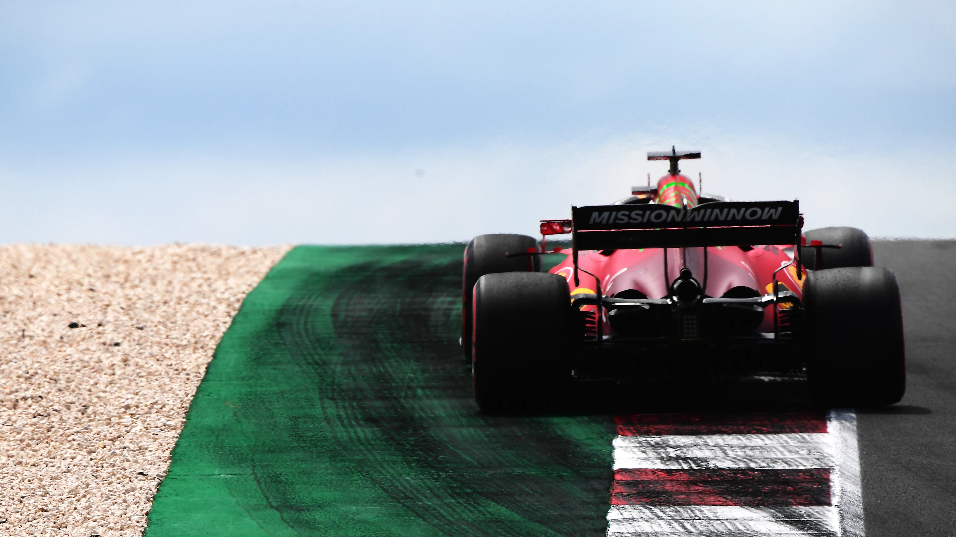 PORTIMAO, PORTUGAL - MAY 01: Charles Leclerc of Monaco driving the (16) Scuderia Ferrari SF21 on