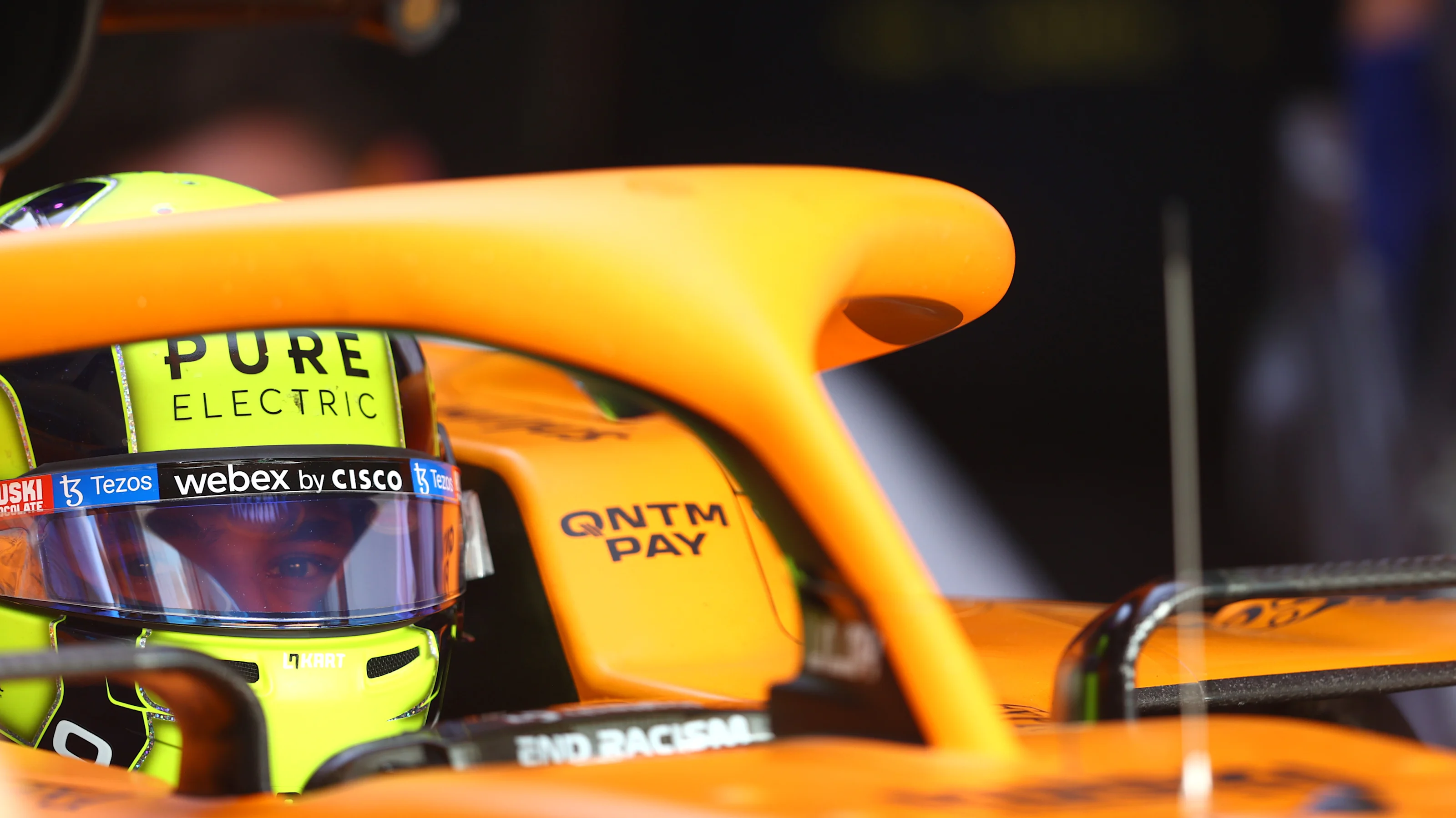 DOHA, QATAR - NOVEMBER 19: Lando Norris of Great Britain and McLaren F1 prepares to drive in the