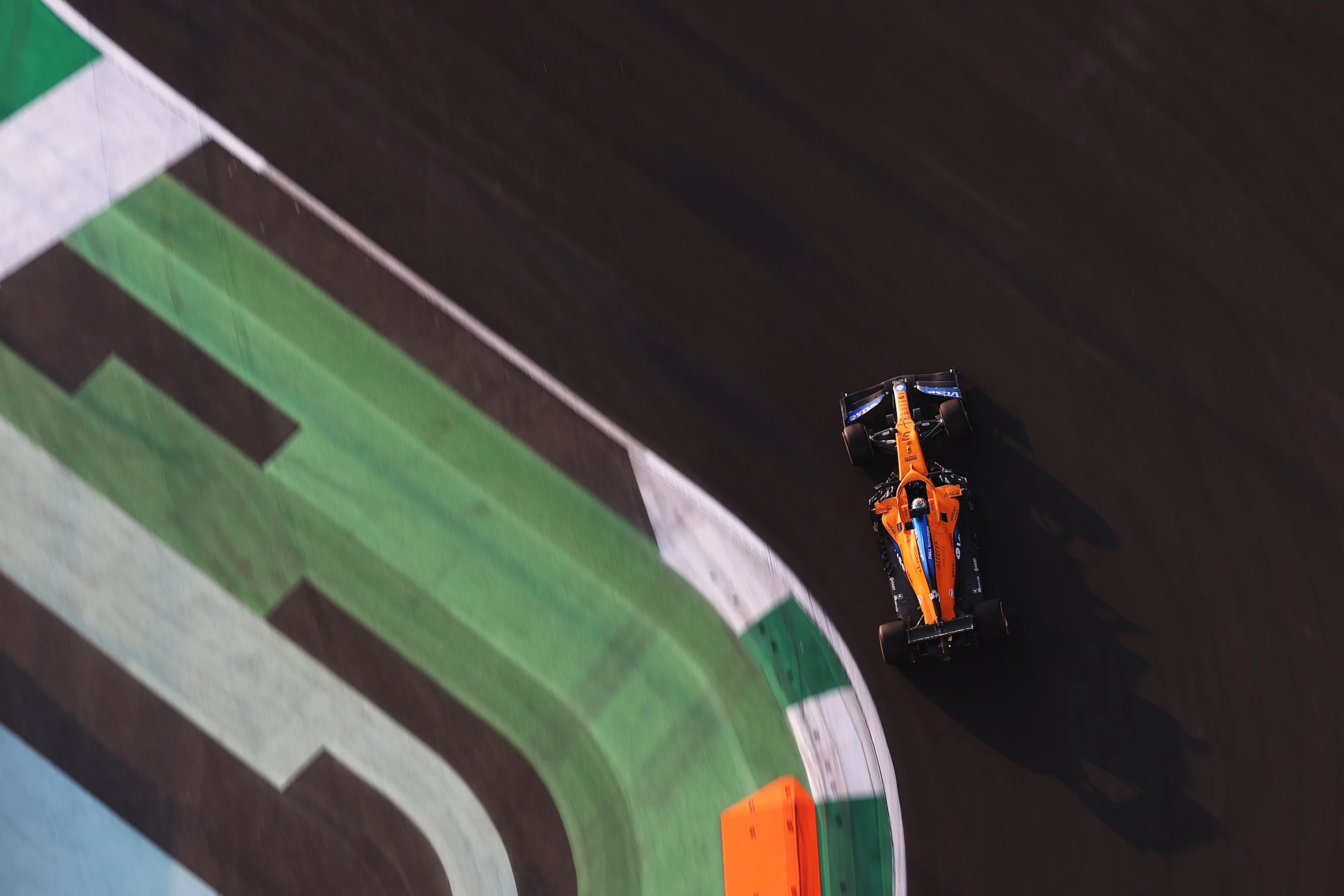 JEDDAH, SAUDI ARABIA - DECEMBER 03: Daniel Ricciardo of Australia driving the (3) McLaren F1 Team
