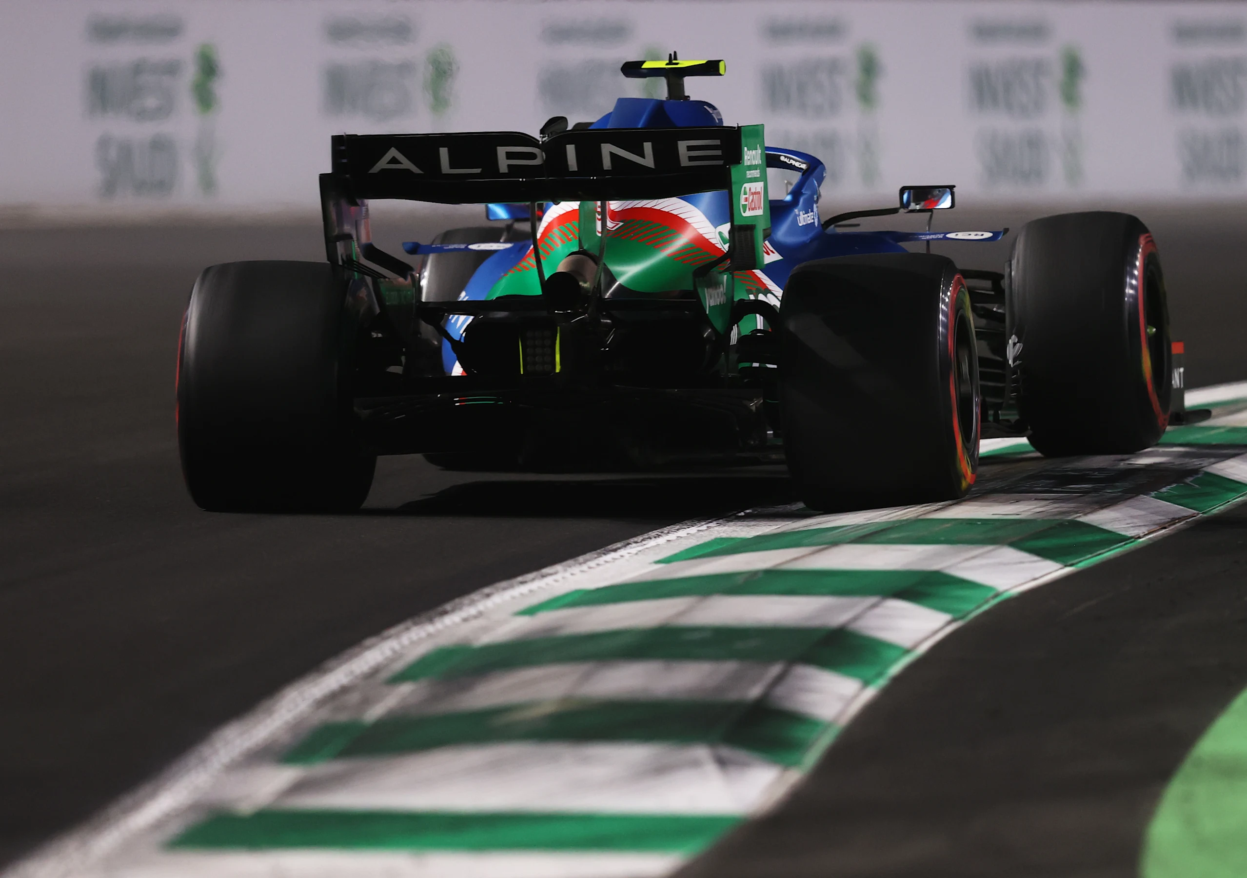 JEDDAH, SAUDI ARABIA - DECEMBER 04:  Esteban Ocon of France driving the (31) Alpine A521 Renault