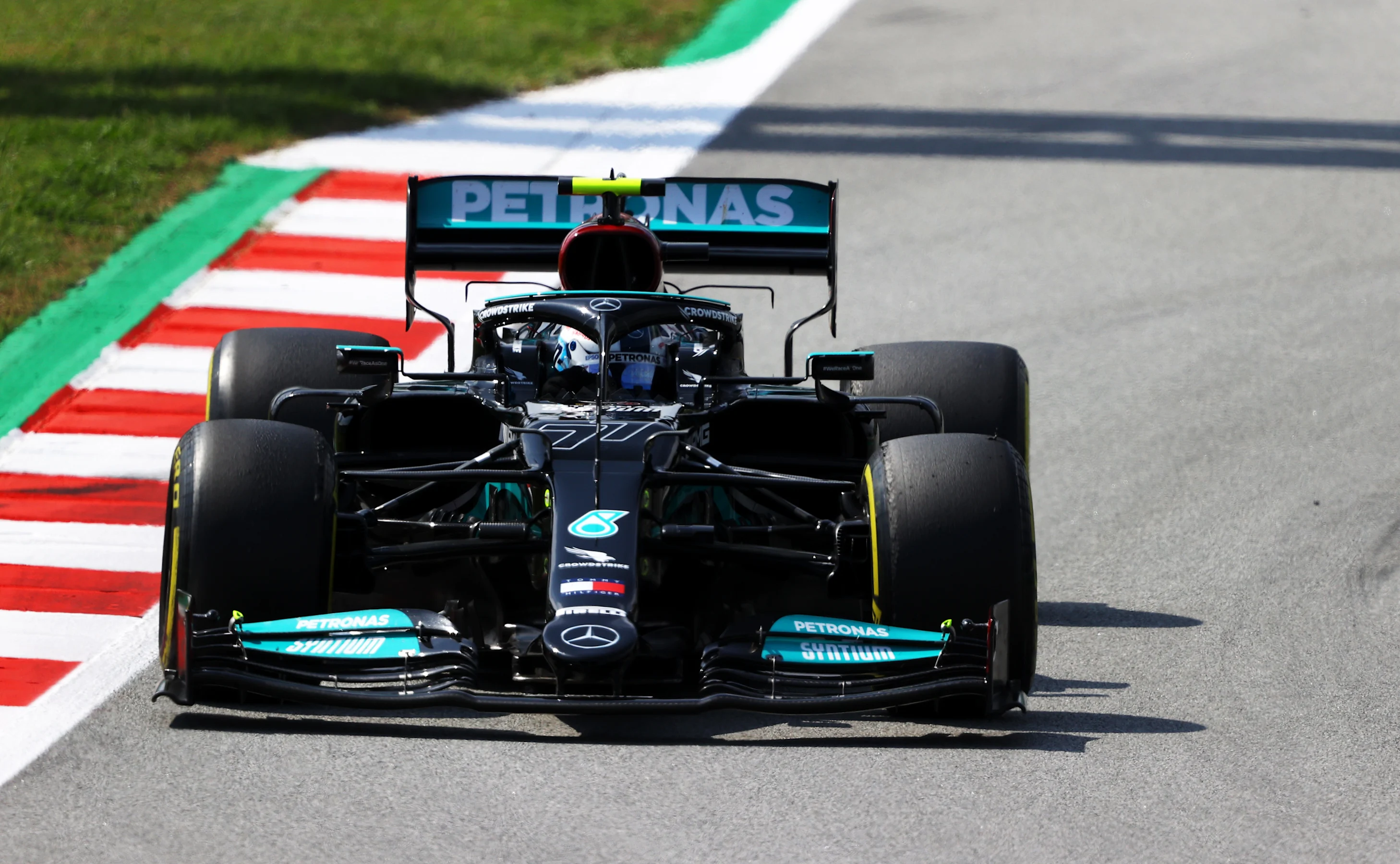 BARCELONA, SPAIN - MAY 07: Valtteri Bottas of Finland driving the (77) Mercedes AMG Petronas F1