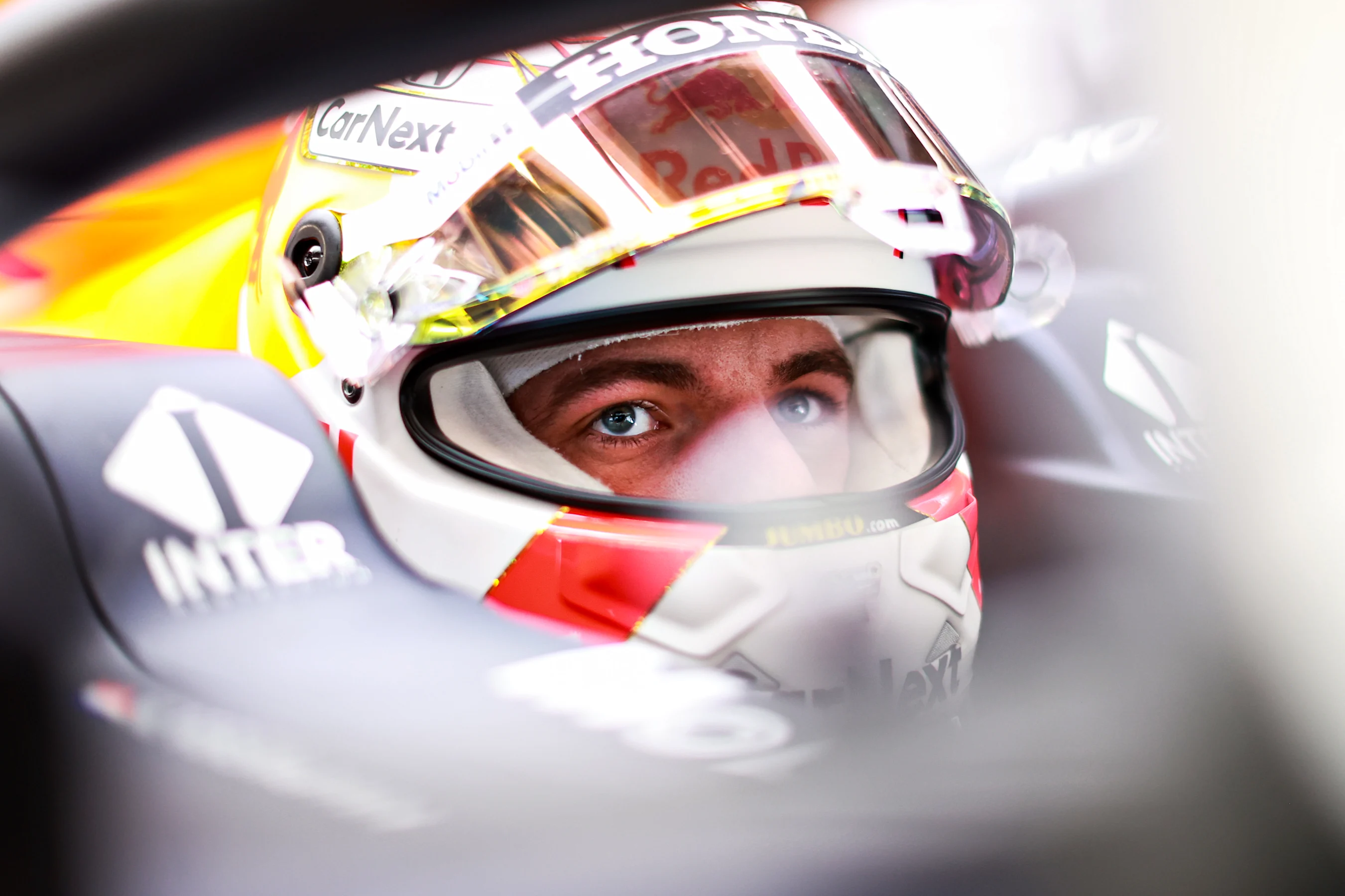 BARCELONA, SPAIN - MAY 08: Max Verstappen of Netherlands and Red Bull Racing prepares to drive in