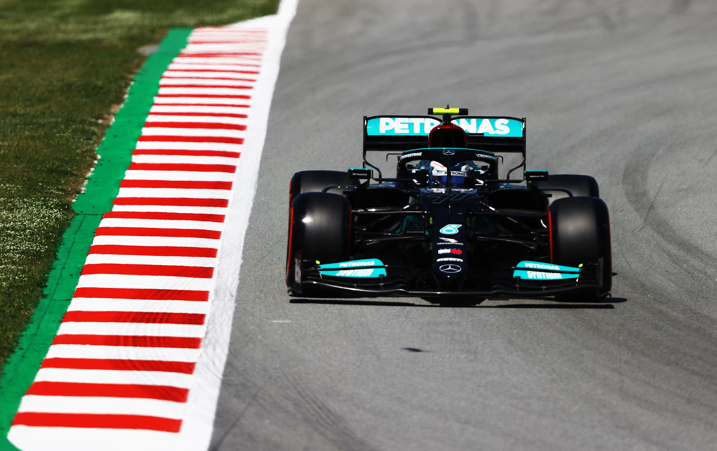 BARCELONA, SPAIN - MAY 08: Valtteri Bottas of Finland driving the (77) Mercedes AMG Petronas F1