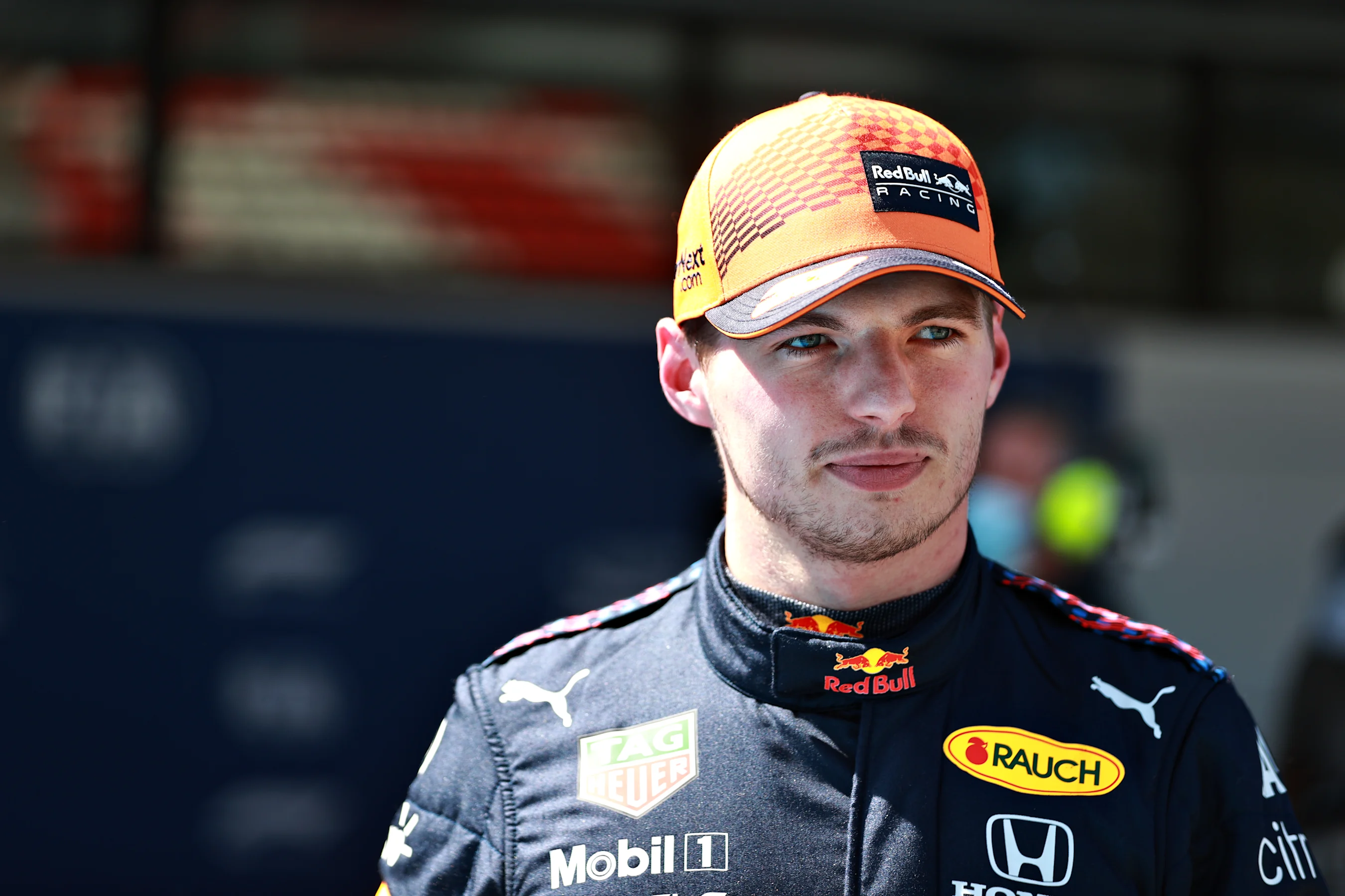 BARCELONA, SPAIN - MAY 08: Second place qualifier Max Verstappen of Netherlands and Red Bull Racing
