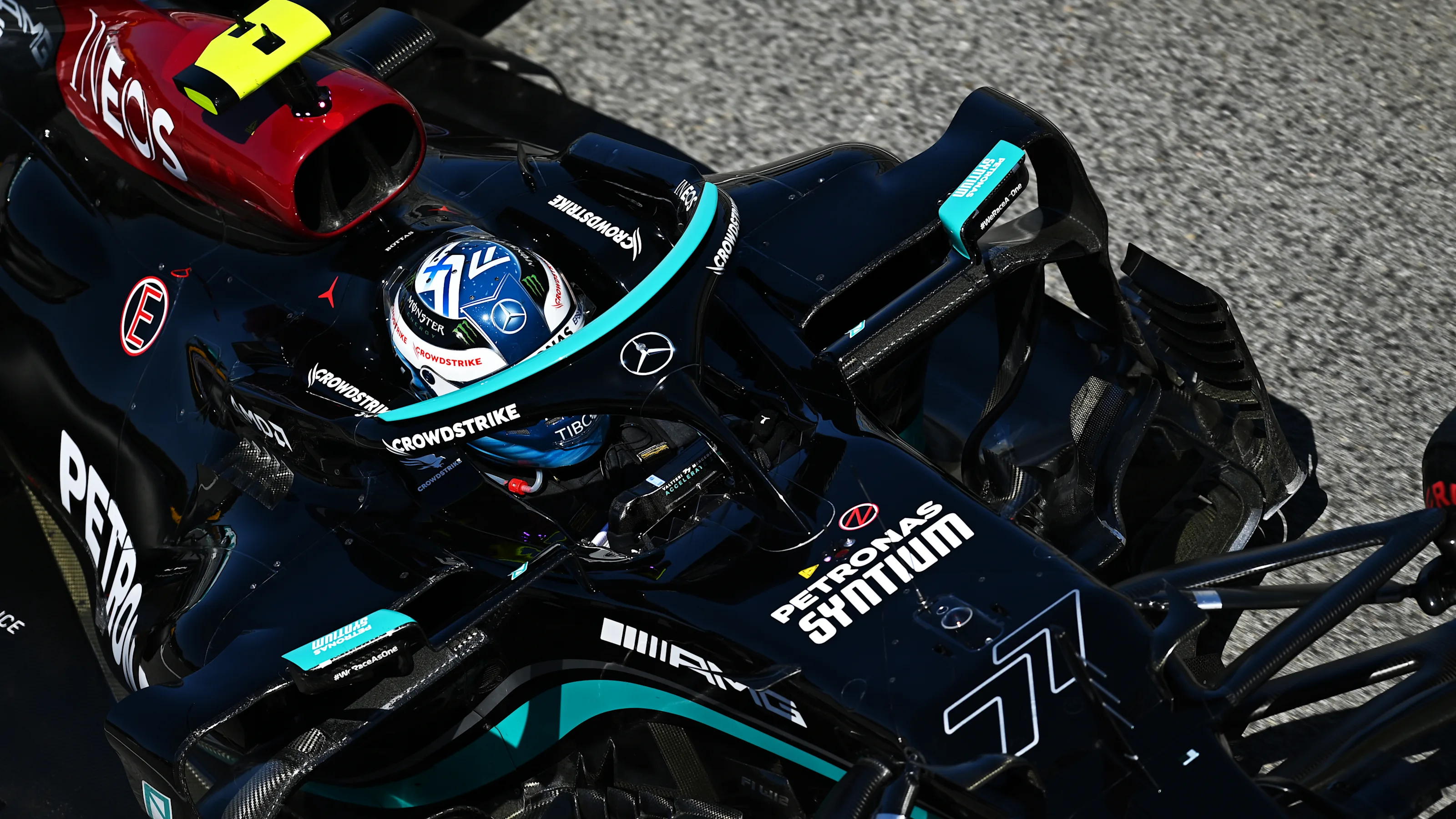 BARCELONA, SPAIN - MAY 08: Valtteri Bottas of Finland driving the (77) Mercedes AMG Petronas F1