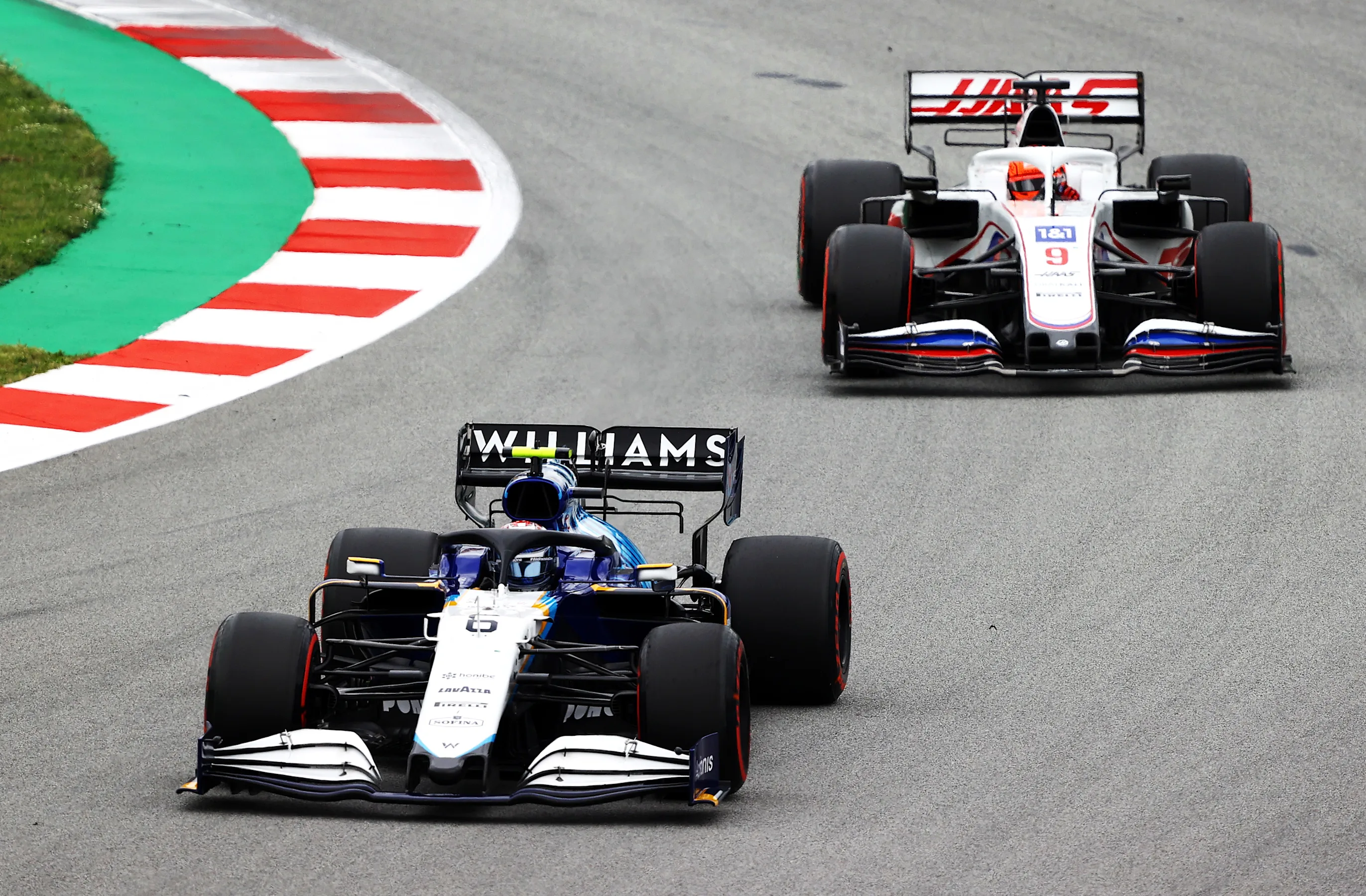 BARCELONA, SPAIN - MAY 09: Nicholas Latifi of Canada driving the (6) Williams Racing FW43B Mercedes