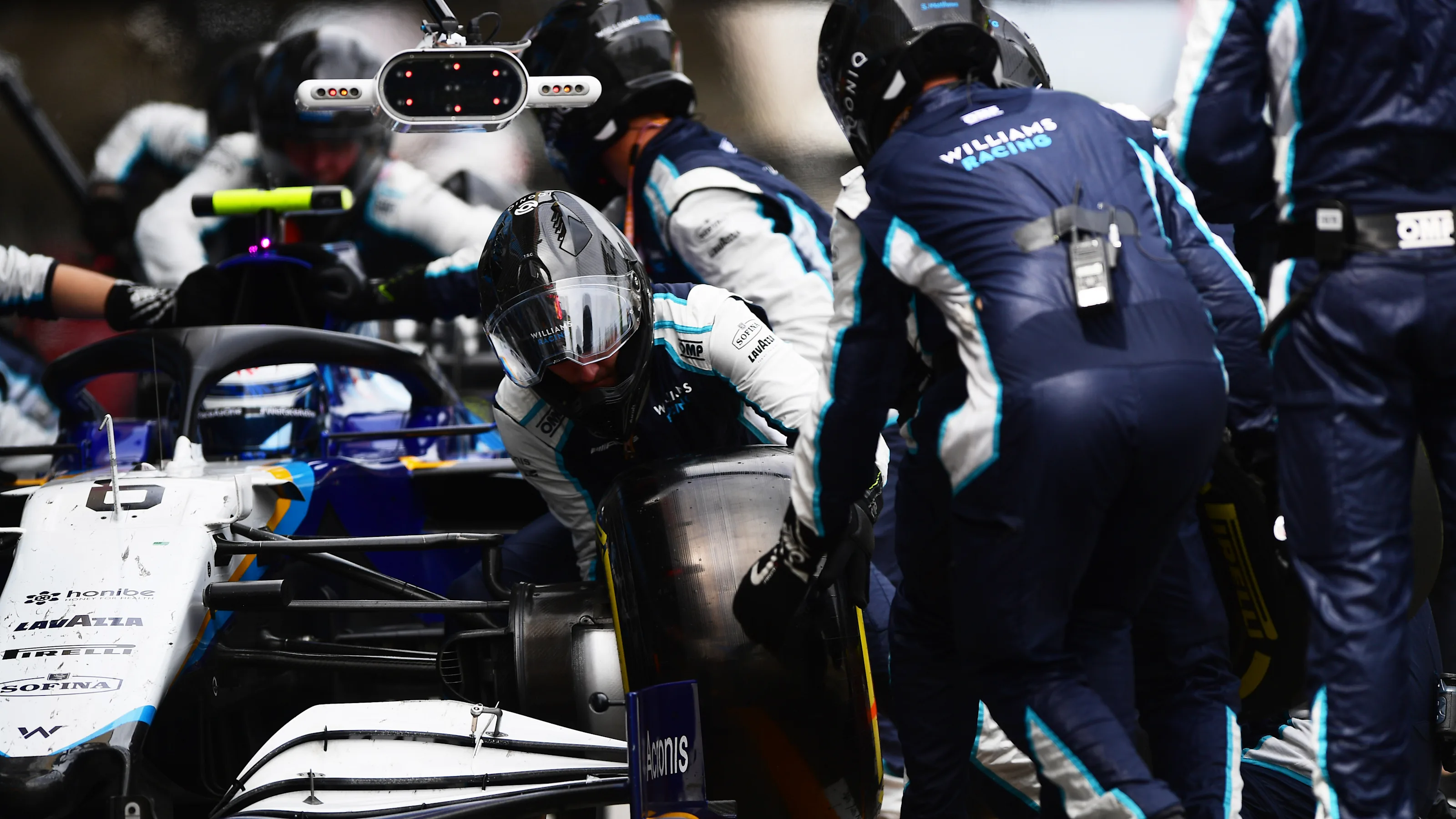 BARCELONA, SPAIN - MAY 09: Nicholas Latifi of Canada driving the (6) Williams Racing FW43B Mercedes