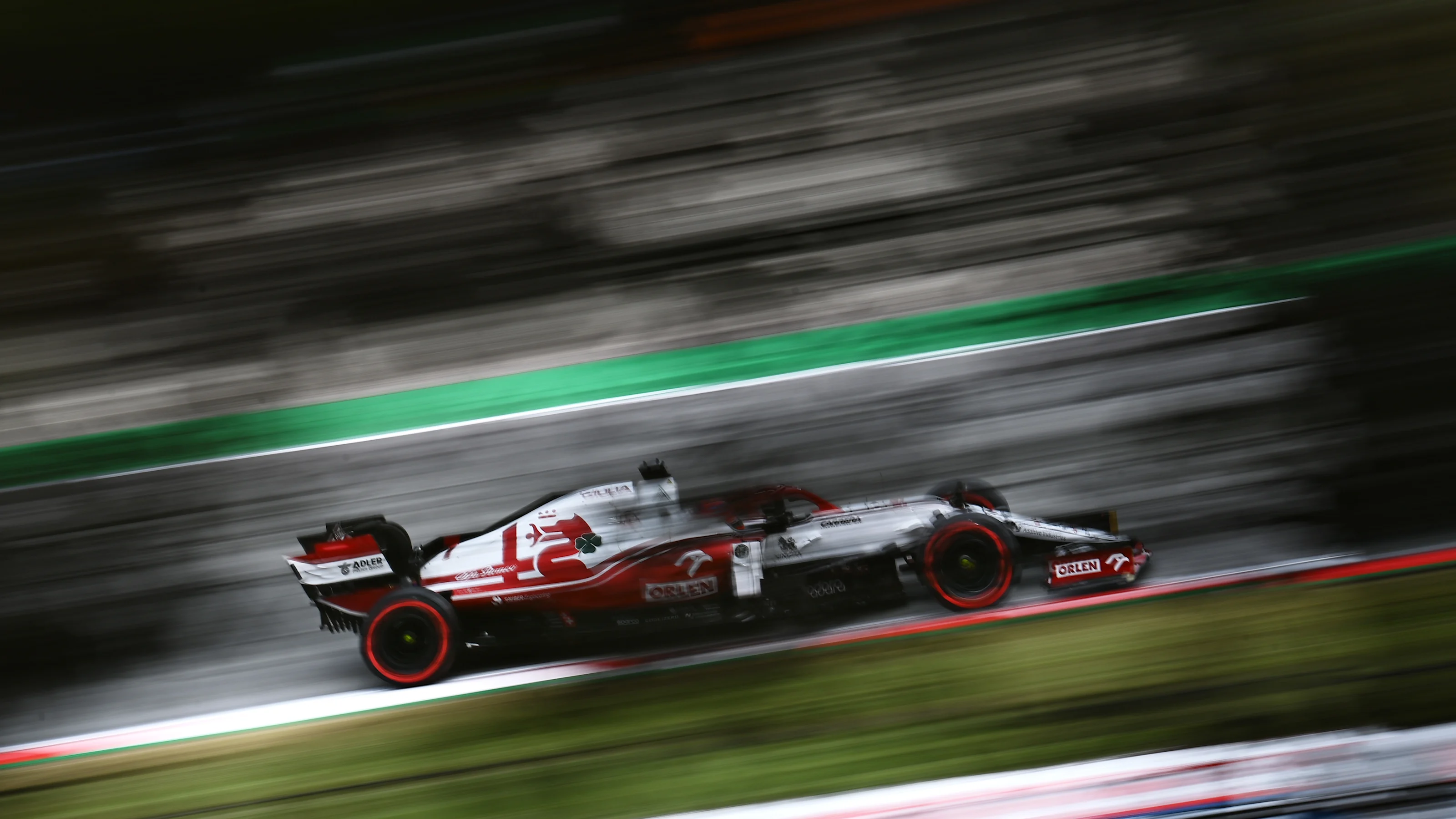 BARCELONA, SPAIN - MAY 09: Kimi Raikkonen of Finland driving the (7) Alfa Romeo Racing C41 Ferrari