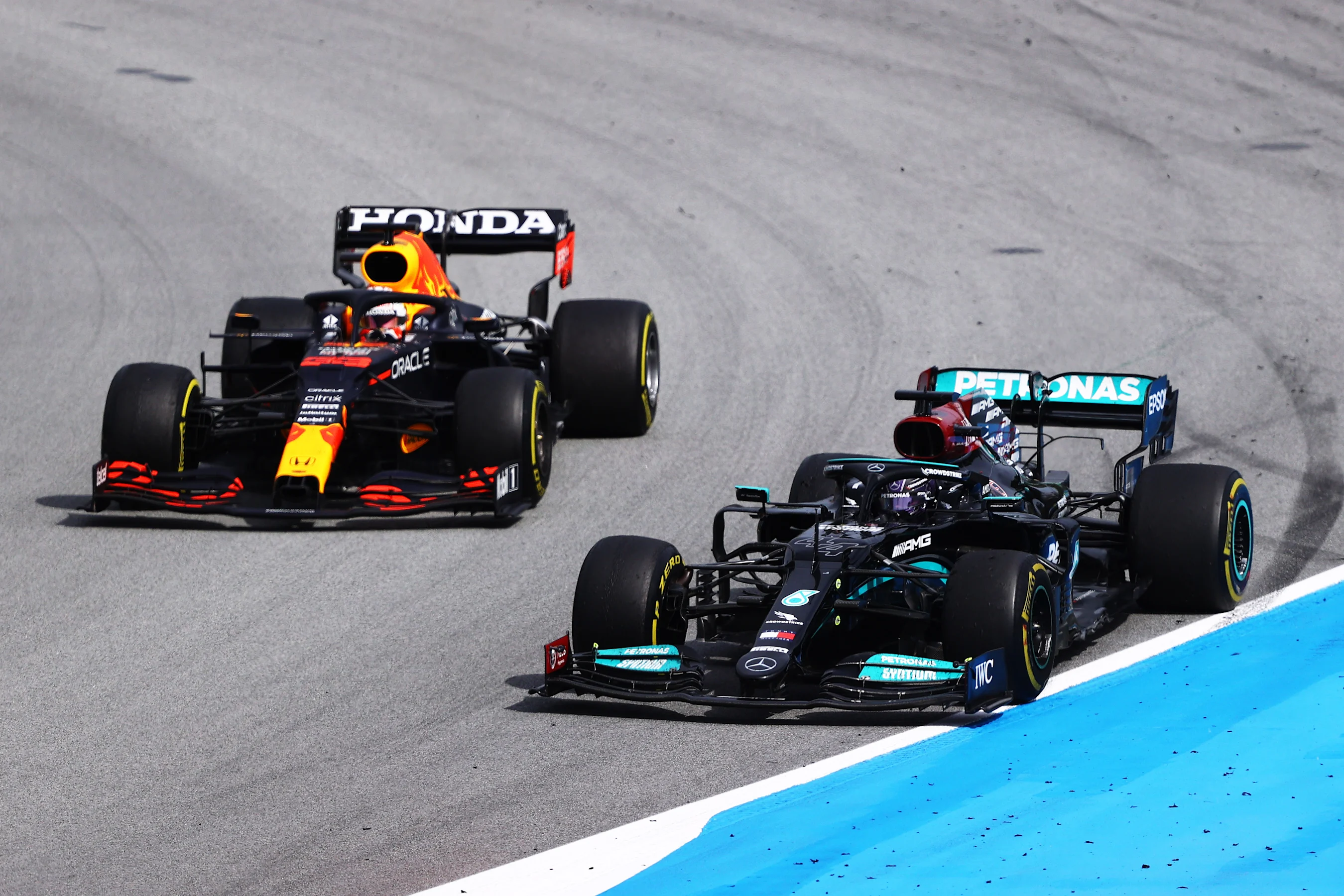 BARCELONA, SPAIN - MAY 09: Lewis Hamilton of Great Britain driving the (44) Mercedes AMG Petronas