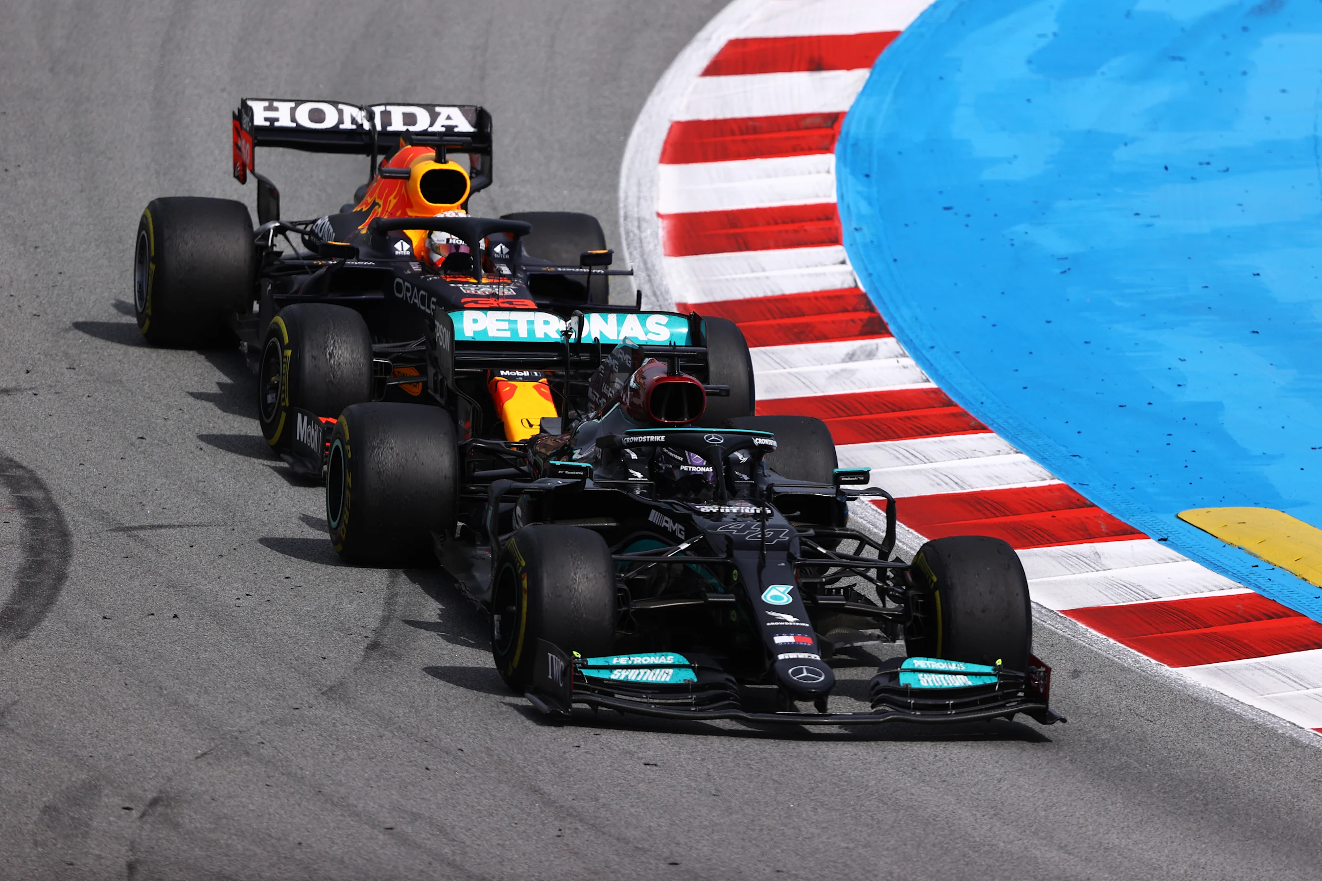 BARCELONA, SPAIN - MAY 09: Lewis Hamilton of Great Britain driving the (44) Mercedes AMG Petronas