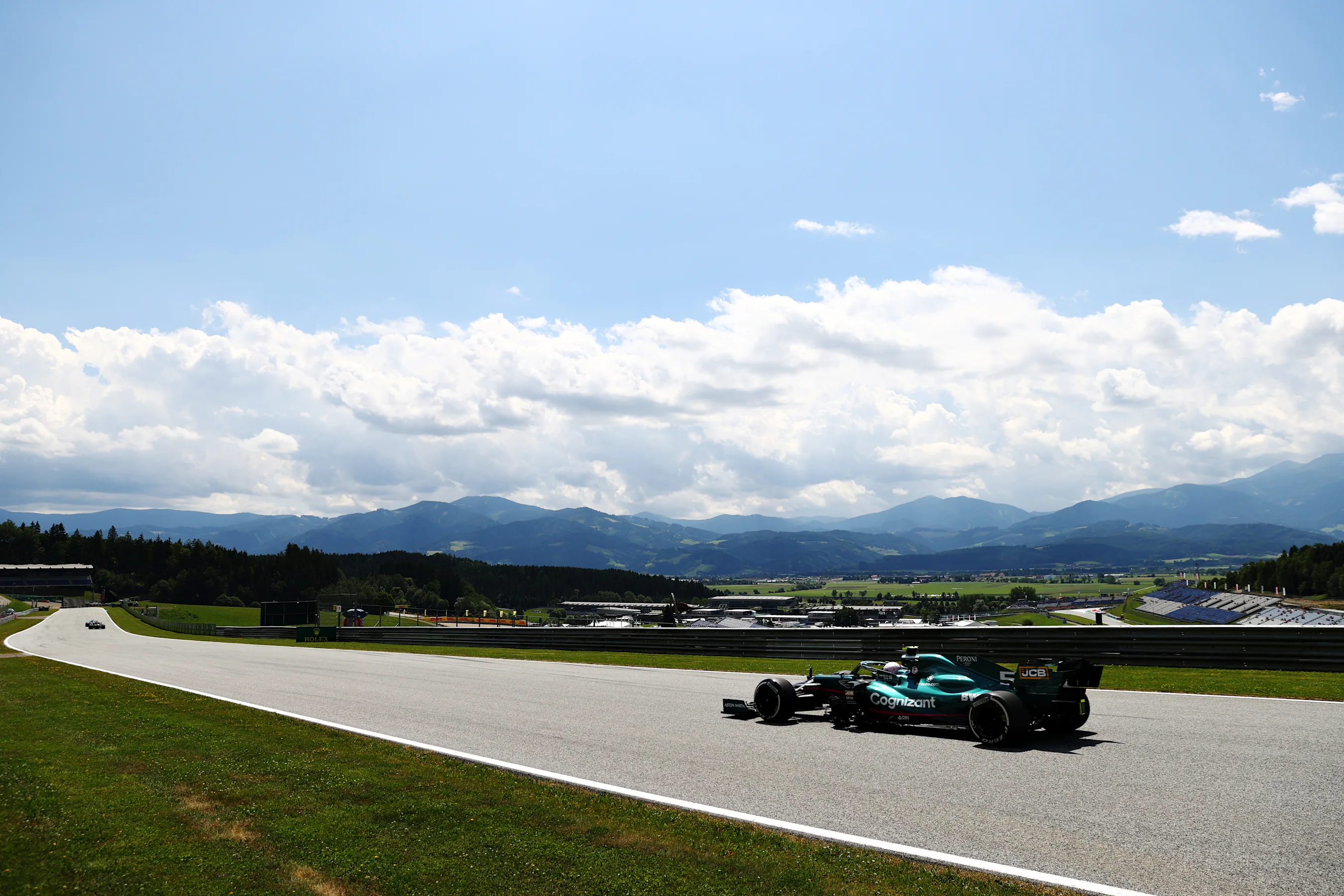 SPIELBERG, AUSTRIA - JUNE 25: Sebastian Vettel of Germany driving the (5) Aston Martin AMR21