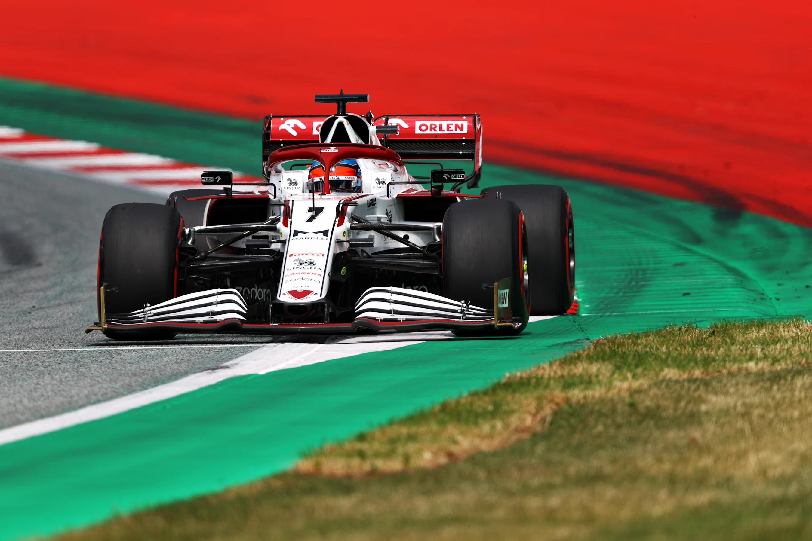 SPIELBERG, AUSTRIA - JUNE 25: Kimi Raikkonen of Finland driving the (7) Alfa Romeo Racing C41