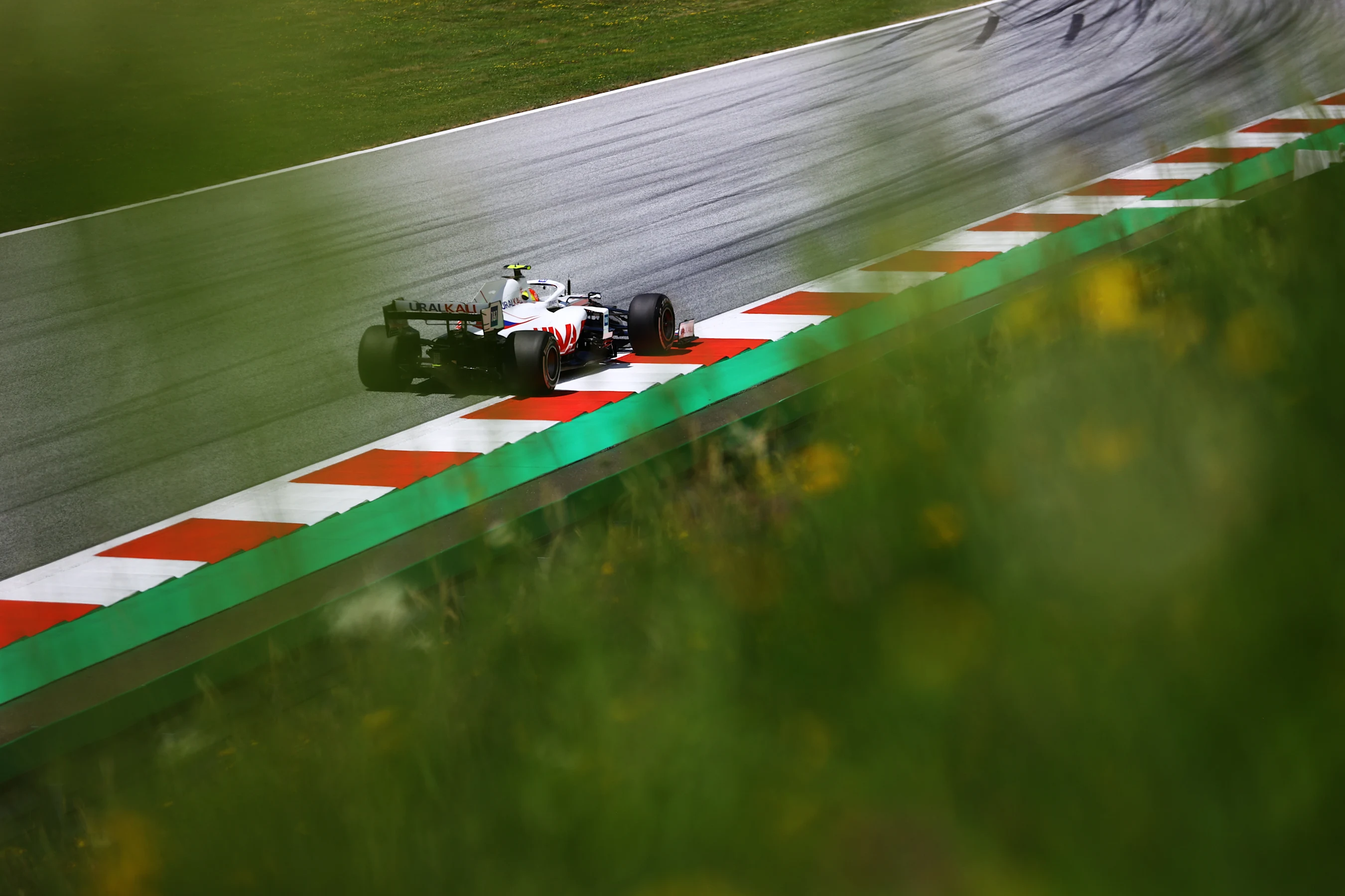 SPIELBERG, AUSTRIA - JUNE 26: Mick Schumacher of Germany driving the (47) Haas F1 Team VF-21