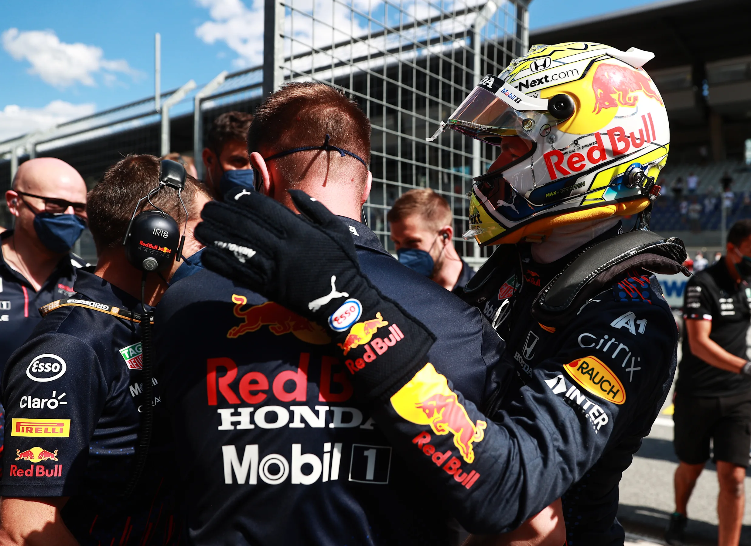 SPIELBERG, AUSTRIA - JUNE 26: Pole position qualifier Max Verstappen of Netherlands and Red Bull