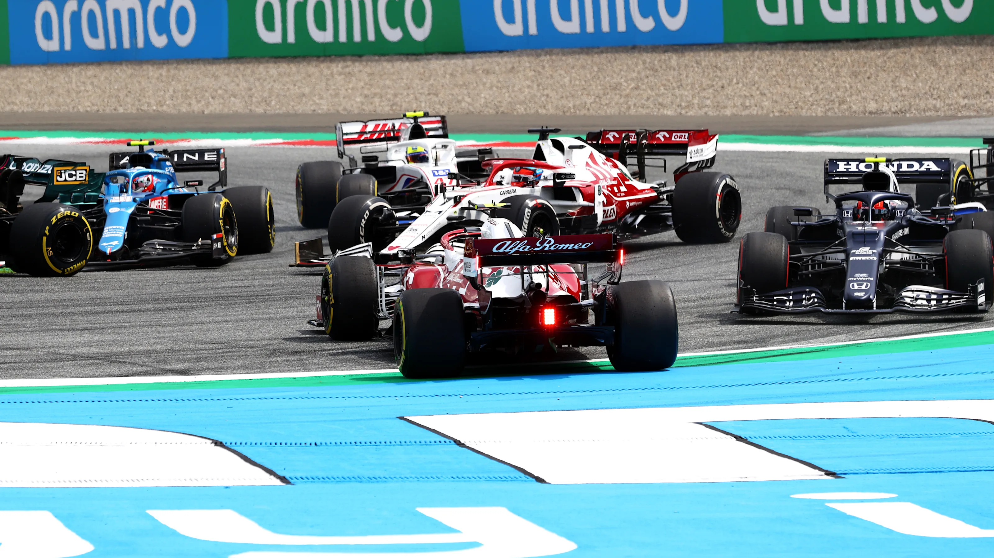 SPIELBERG, AUSTRIA - JUNE 27: Antonio Giovinazzi of Italy driving the (99) Alfa Romeo Racing C41