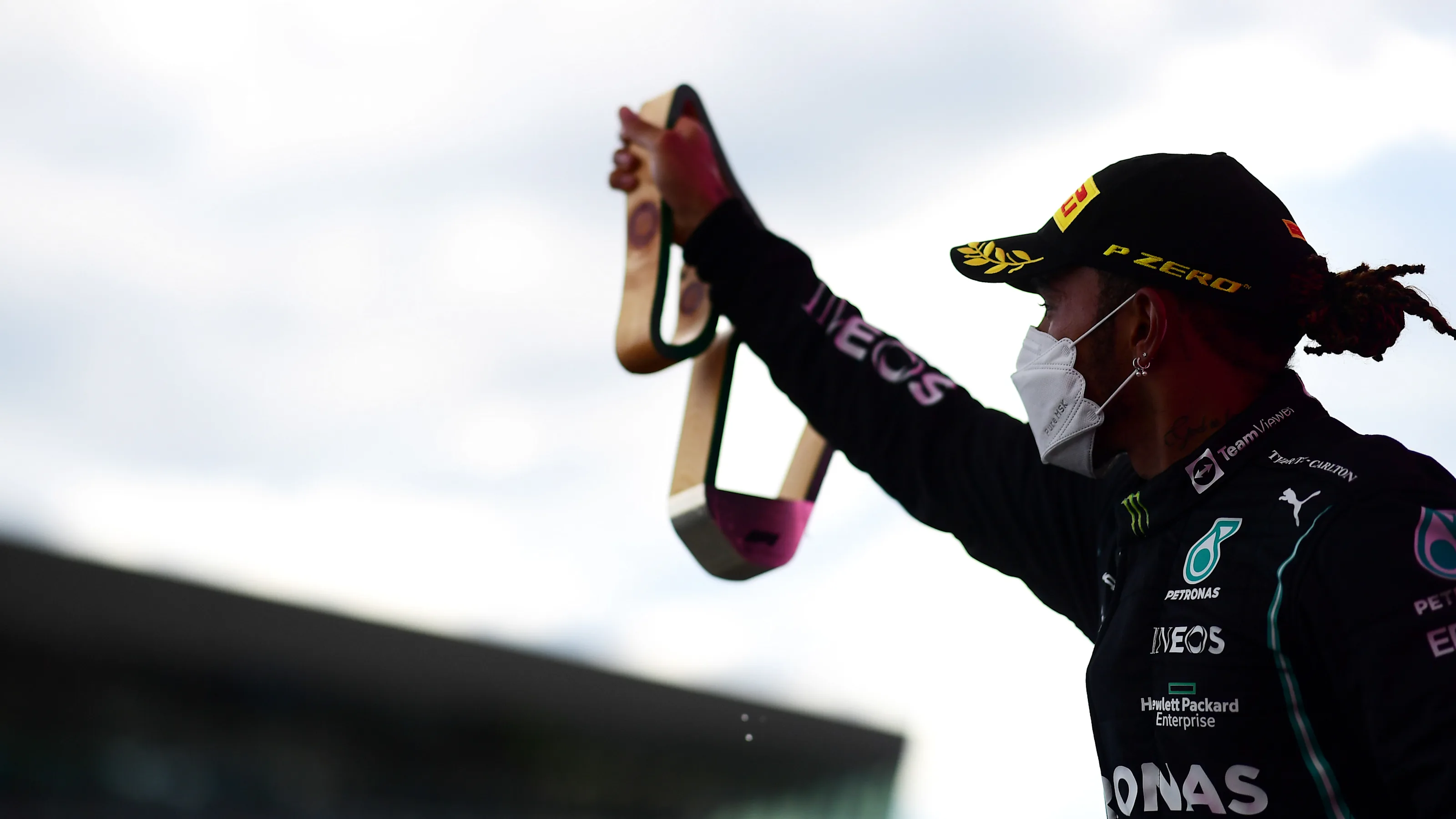 SPIELBERG, AUSTRIA - JUNE 27: Second placed Lewis Hamilton of Great Britain and Mercedes GP