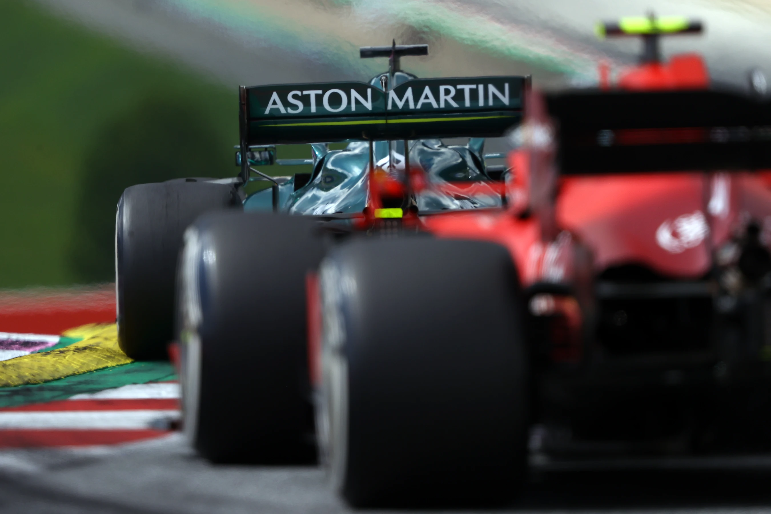 SPIELBERG, AUSTRIA - JUNE 27: Lance Stroll of Canada driving the (18) Aston Martin AMR21 Mercedes