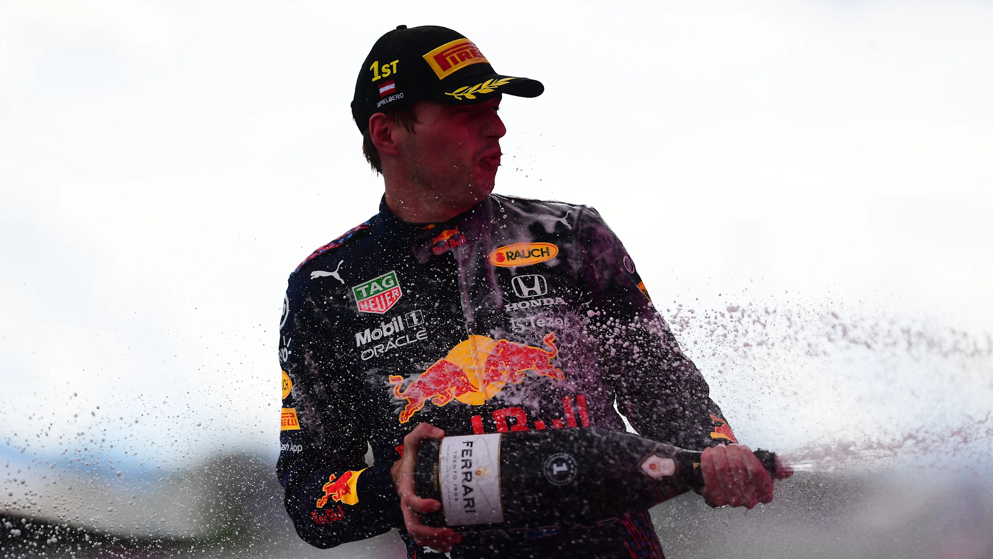 SPIELBERG, AUSTRIA - JUNE 27: Race winner Max Verstappen of Netherlands and Red Bull Racing