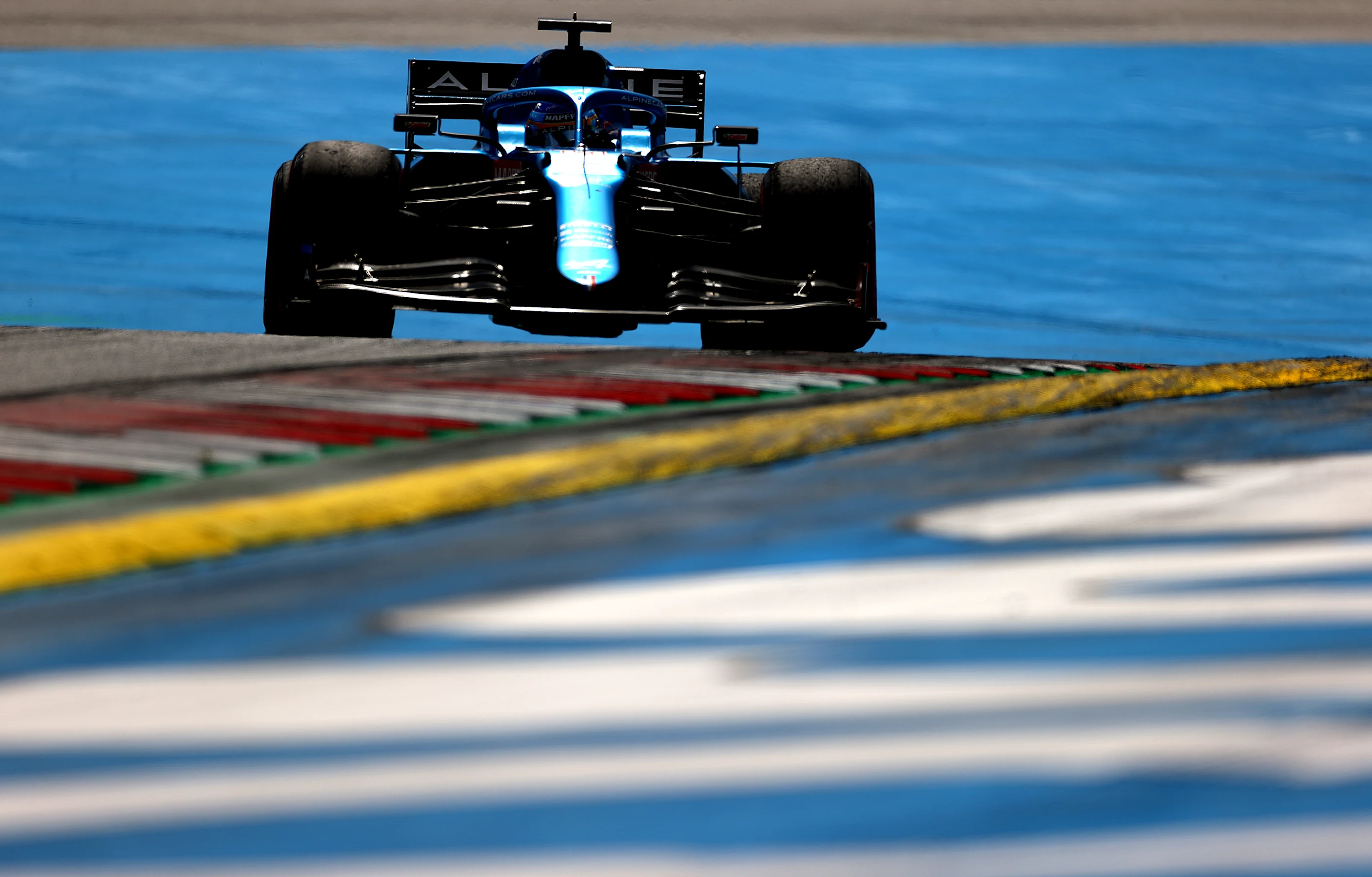 SPIELBERG, AUSTRIA - JUNE 27: Fernando Alonso of Spain driving the (14) Alpine A521 Renault on