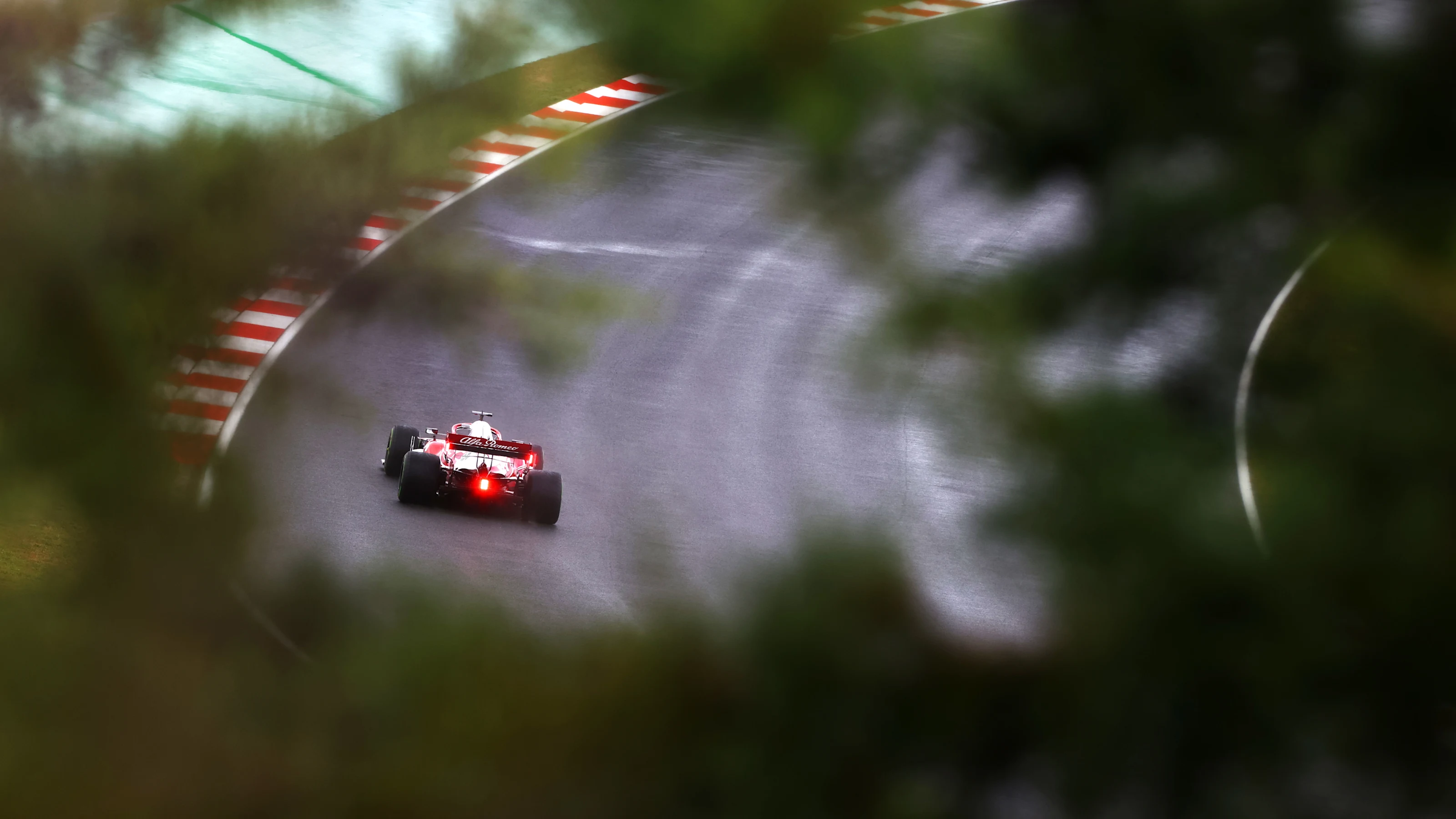ISTANBUL, TURKEY - OCTOBER 09: Kimi Raikkonen of Finland driving the (7) Alfa Romeo Racing C41