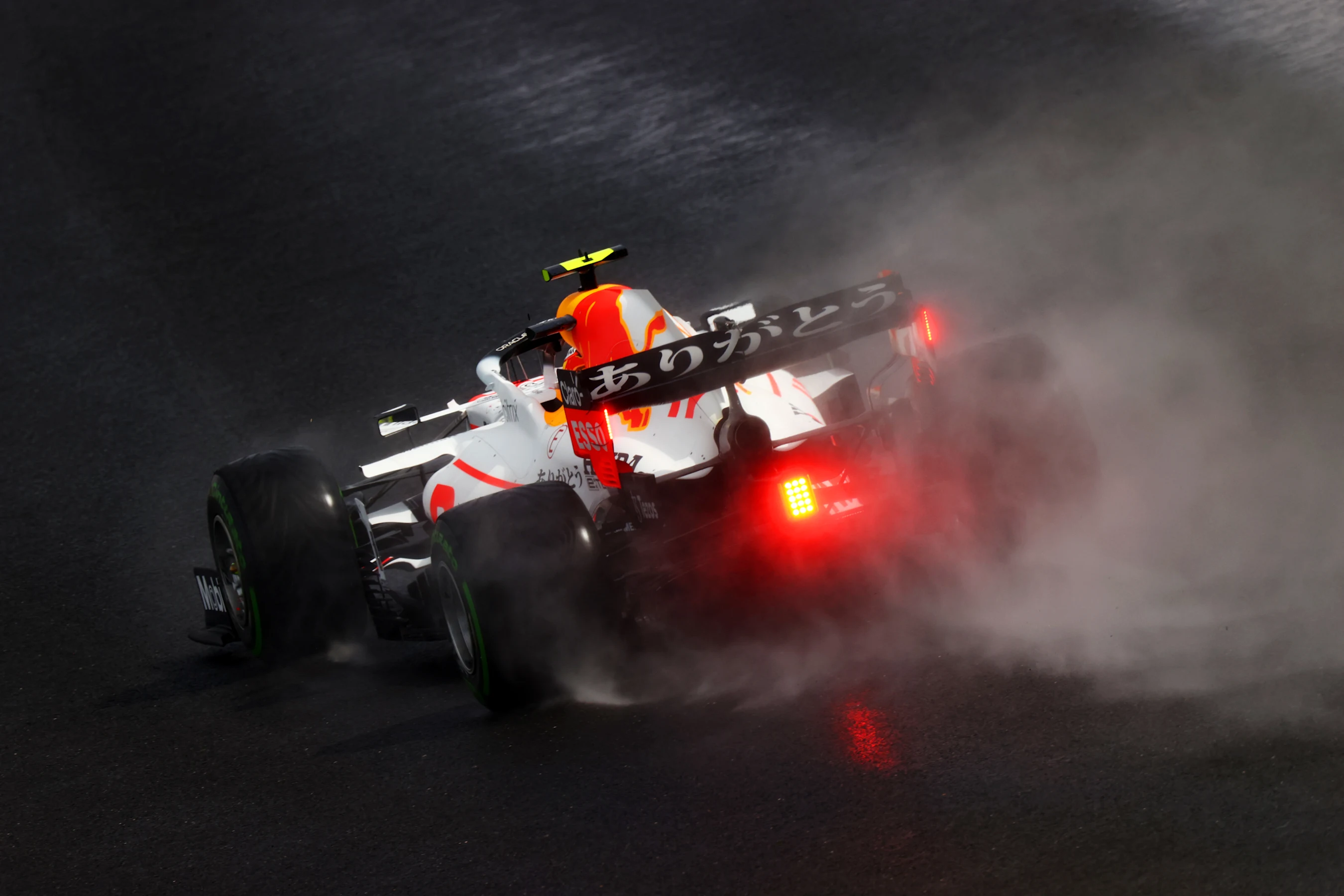ISTANBUL, TURKEY - OCTOBER 09: Sergio Perez of Mexico driving the (11) Red Bull Racing RB16B Honda