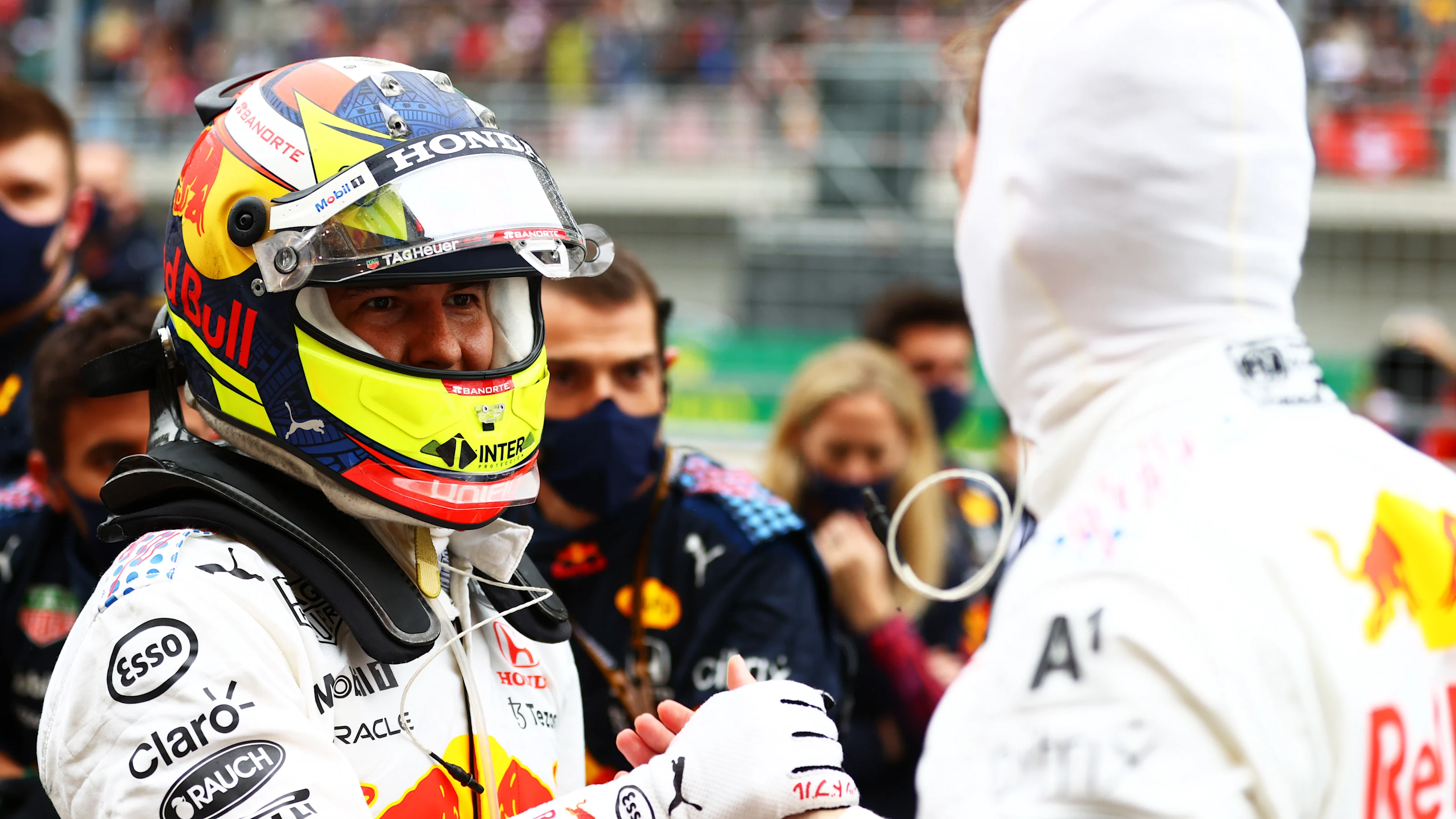 ISTANBUL, TURKEY - OCTOBER 10: Second placed Max Verstappen of Netherlands and Red Bull Racing and