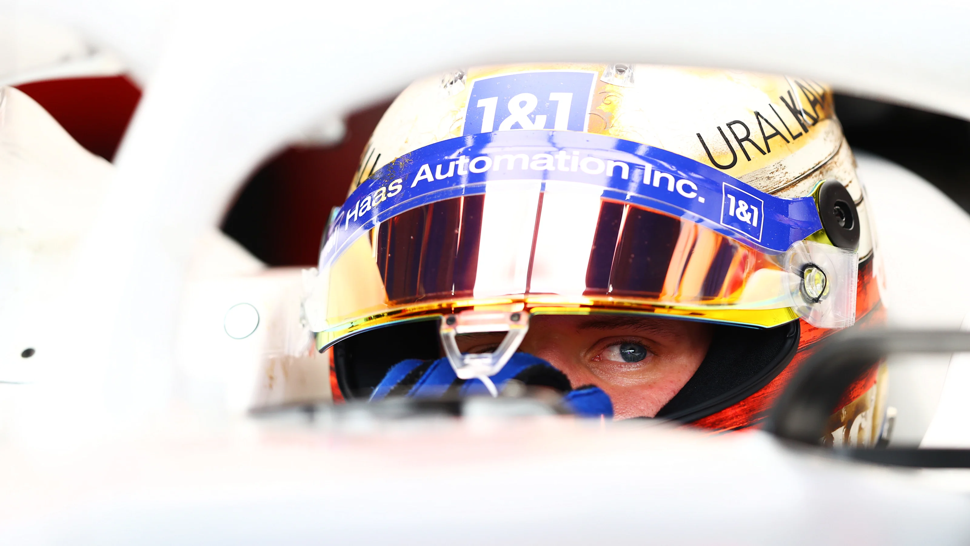 AUSTIN, TEXAS - OCTOBER 22: Mick Schumacher of Germany and Haas F1 prepares to drive in the garage