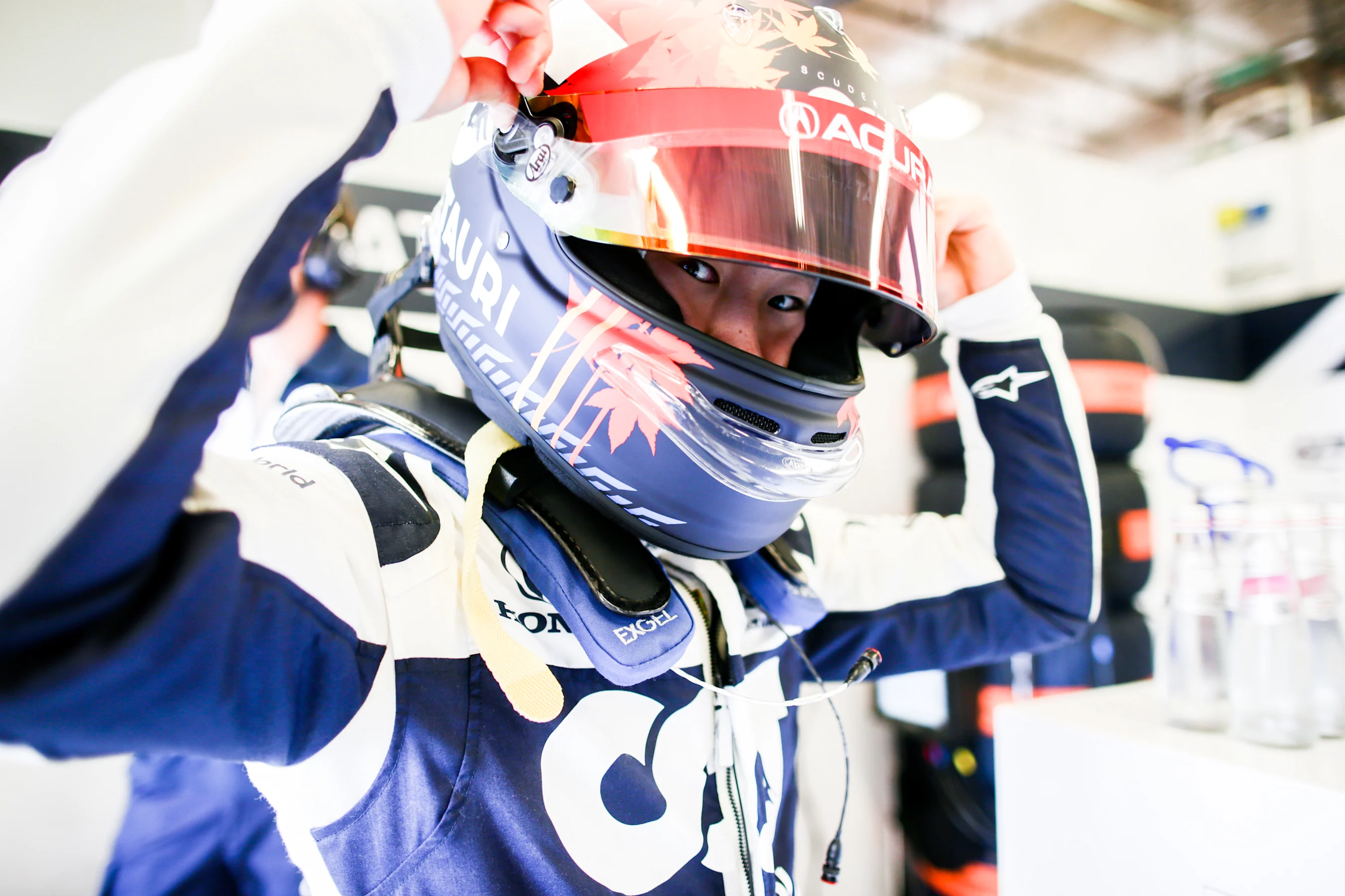 AUSTIN, TEXAS - OCTOBER 22: Yuki Tsunoda of Scuderia AlphaTauri and Japan  during practice ahead of