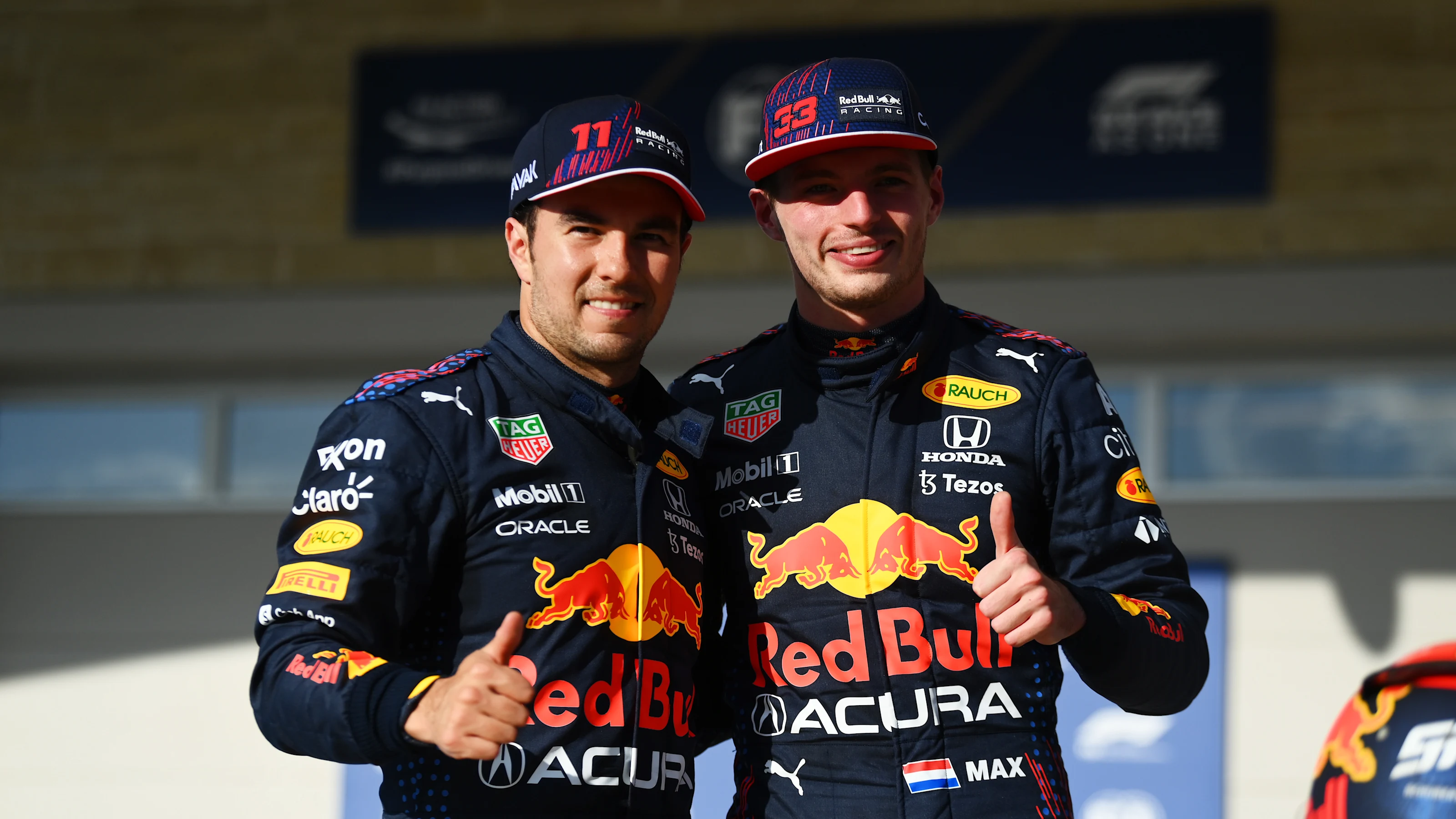 AUSTIN, TEXAS - OCTOBER 23: First place qualifier Max Verstappen of Netherlands and Red Bull Racing