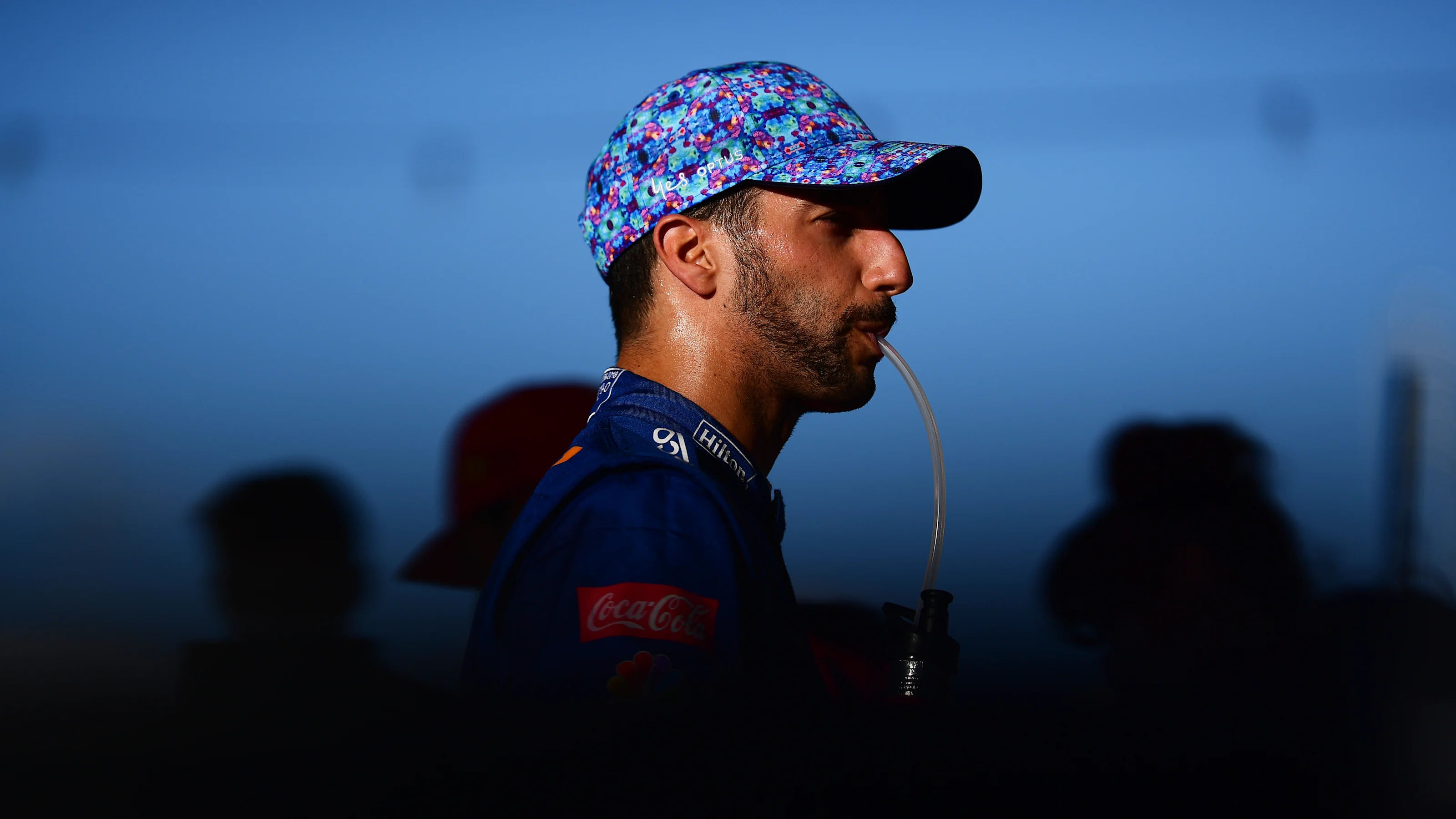 AUSTIN, TEXAS - OCTOBER 23: Daniel Ricciardo of Australia and McLaren F1 talks to the media in the