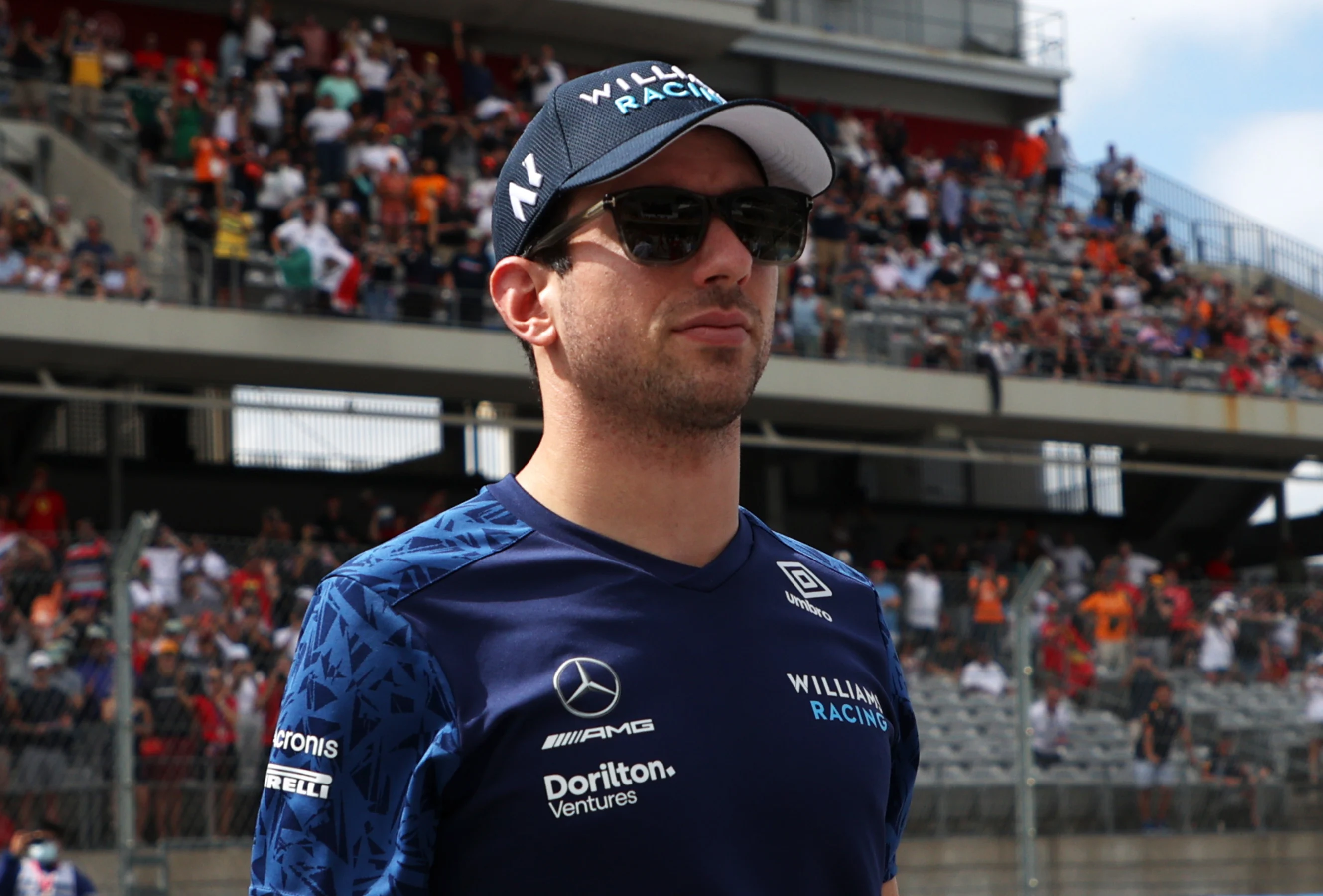 AUSTIN, TEXAS - OCTOBER 24: Nicholas Latifi of Canada and Williams walks in the Paddock before the