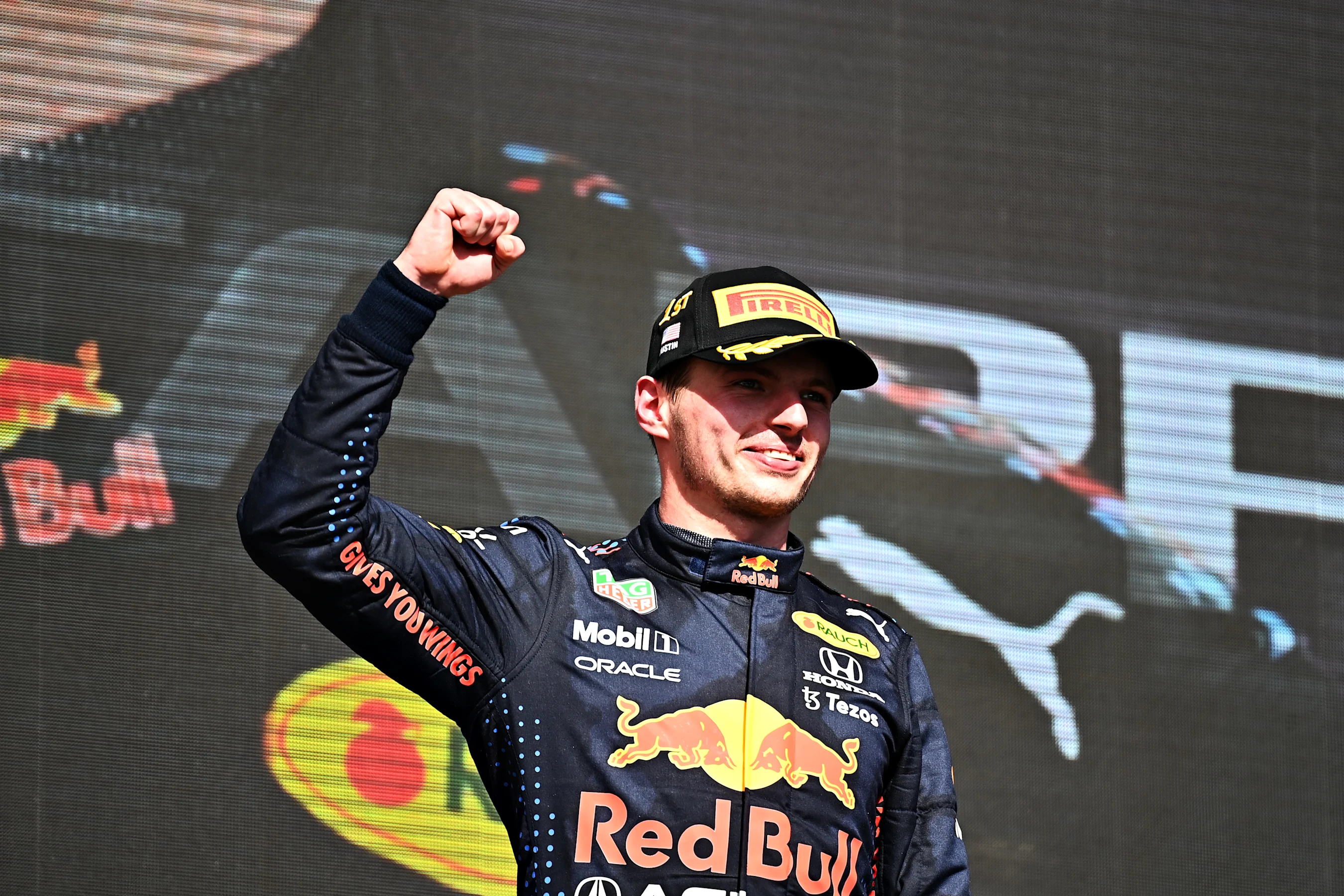 AUSTIN, TEXAS - OCTOBER 24: Race winner Max Verstappen of Netherlands and Red Bull Racing