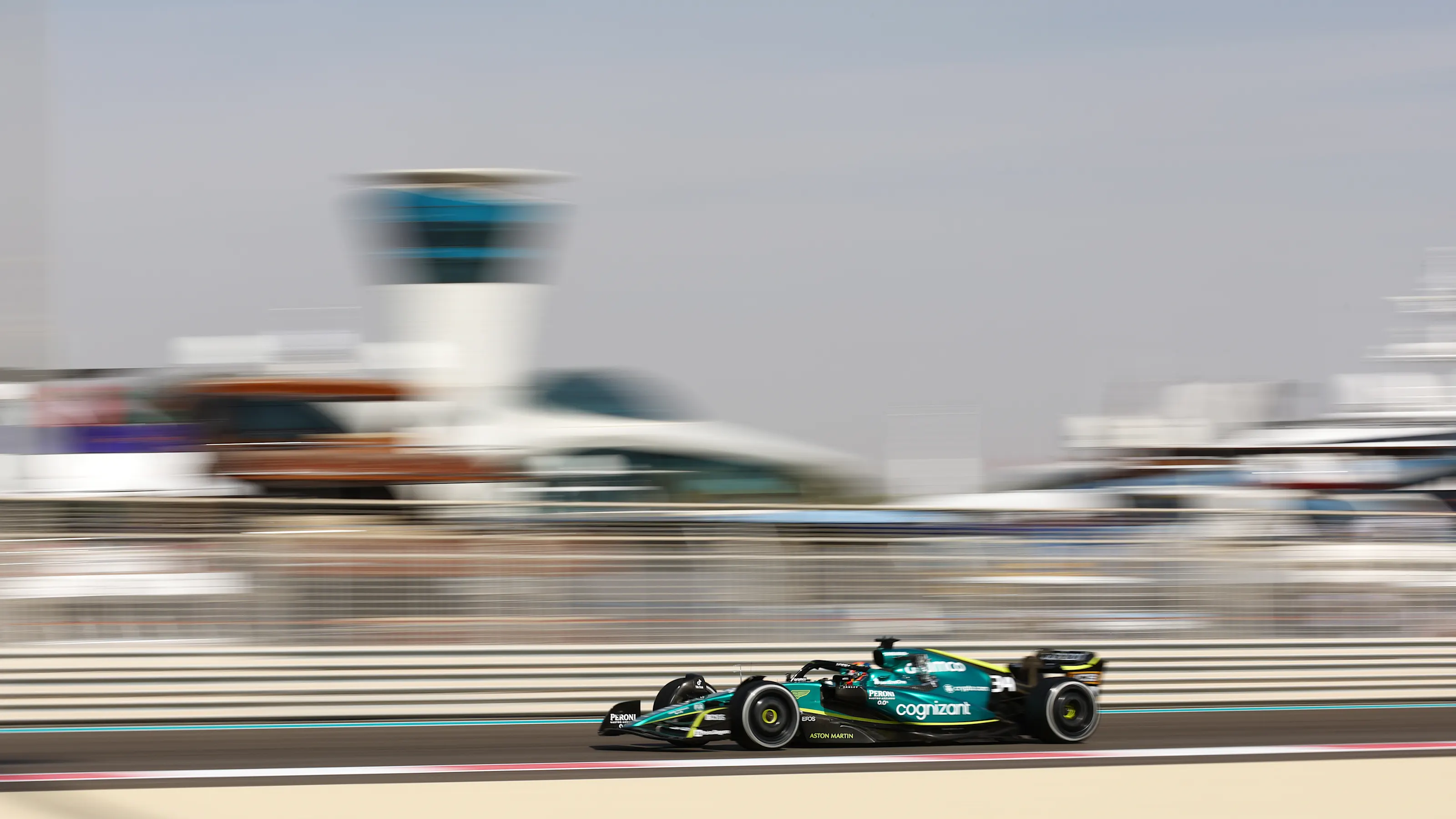 ABU DHABI, UNITED ARAB EMIRATES - NOVEMBER 18: Felipe Drugovich of Brazil driving the (34) Aston
