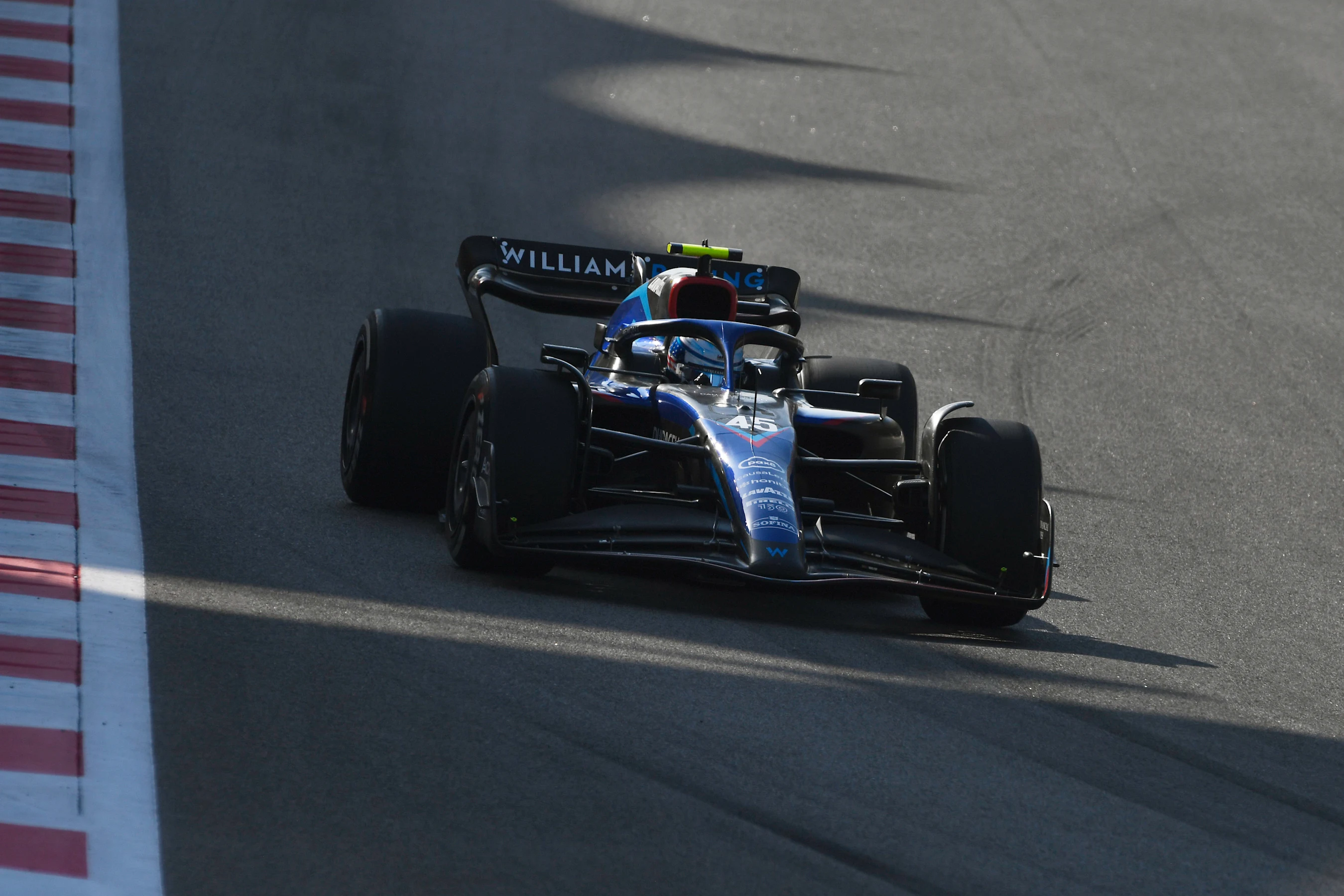 ABU DHABI, UNITED ARAB EMIRATES - NOVEMBER 18: Logan Sargeant of United States driving the (45)