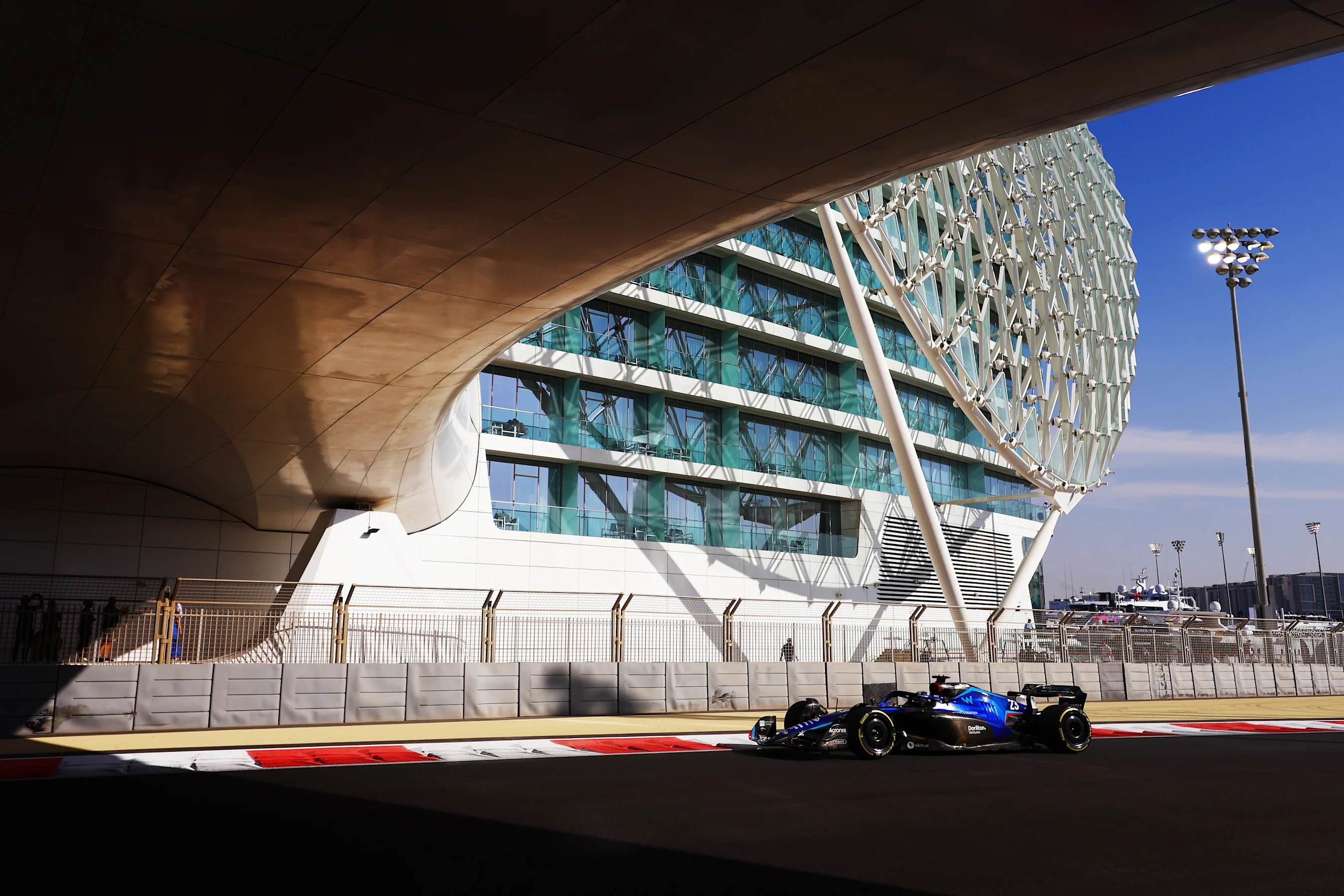 ABU DHABI, UNITED ARAB EMIRATES - NOVEMBER 18: Alexander Albon of Thailand driving the (23)