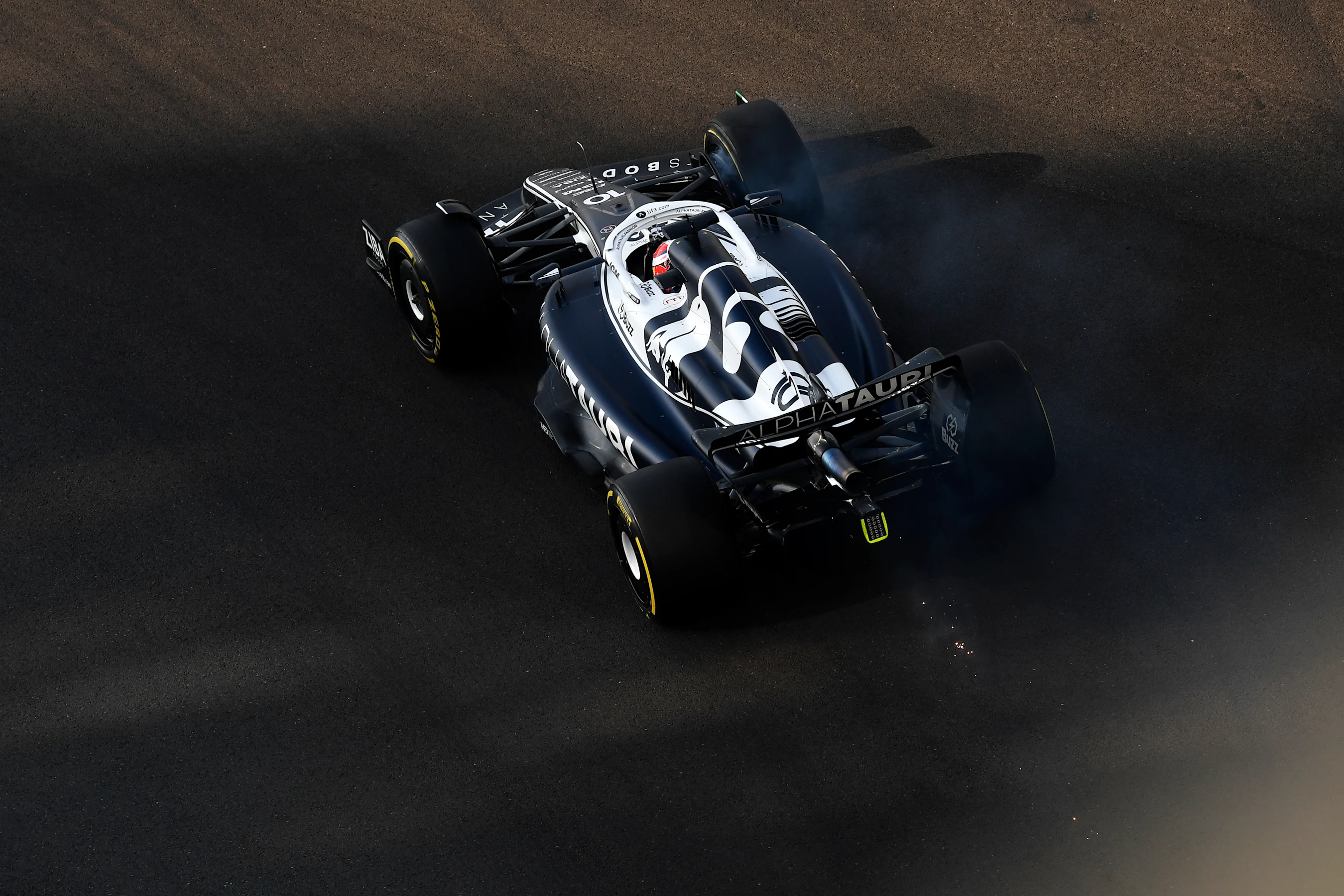 ABU DHABI, UNITED ARAB EMIRATES - NOVEMBER 19: Pierre Gasly of France driving the (10) Scuderia