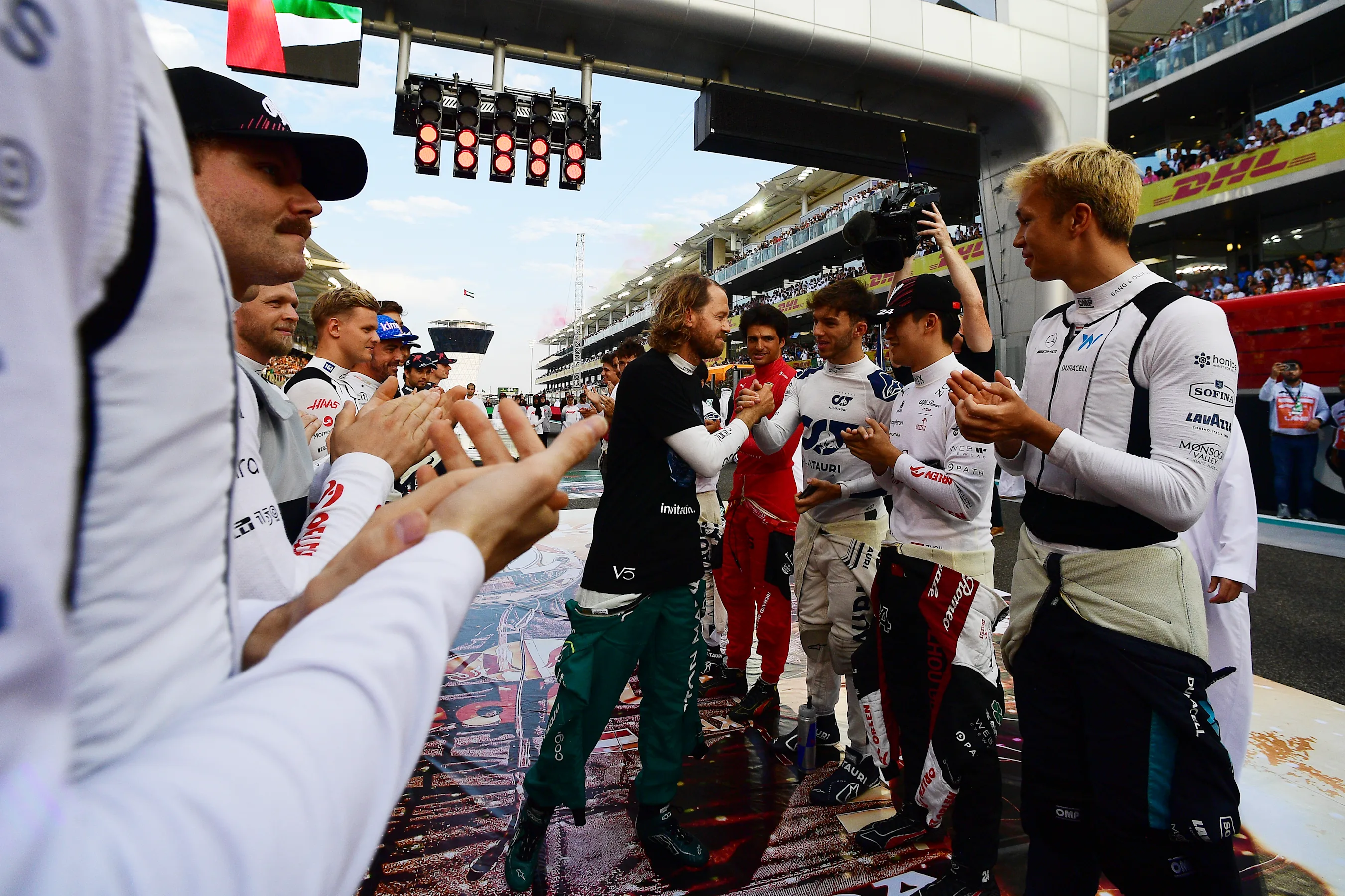 ABU DHABI, UNITED ARAB EMIRATES - NOVEMBER 20: Sebastian Vettel of Germany and Aston Martin F1 Team