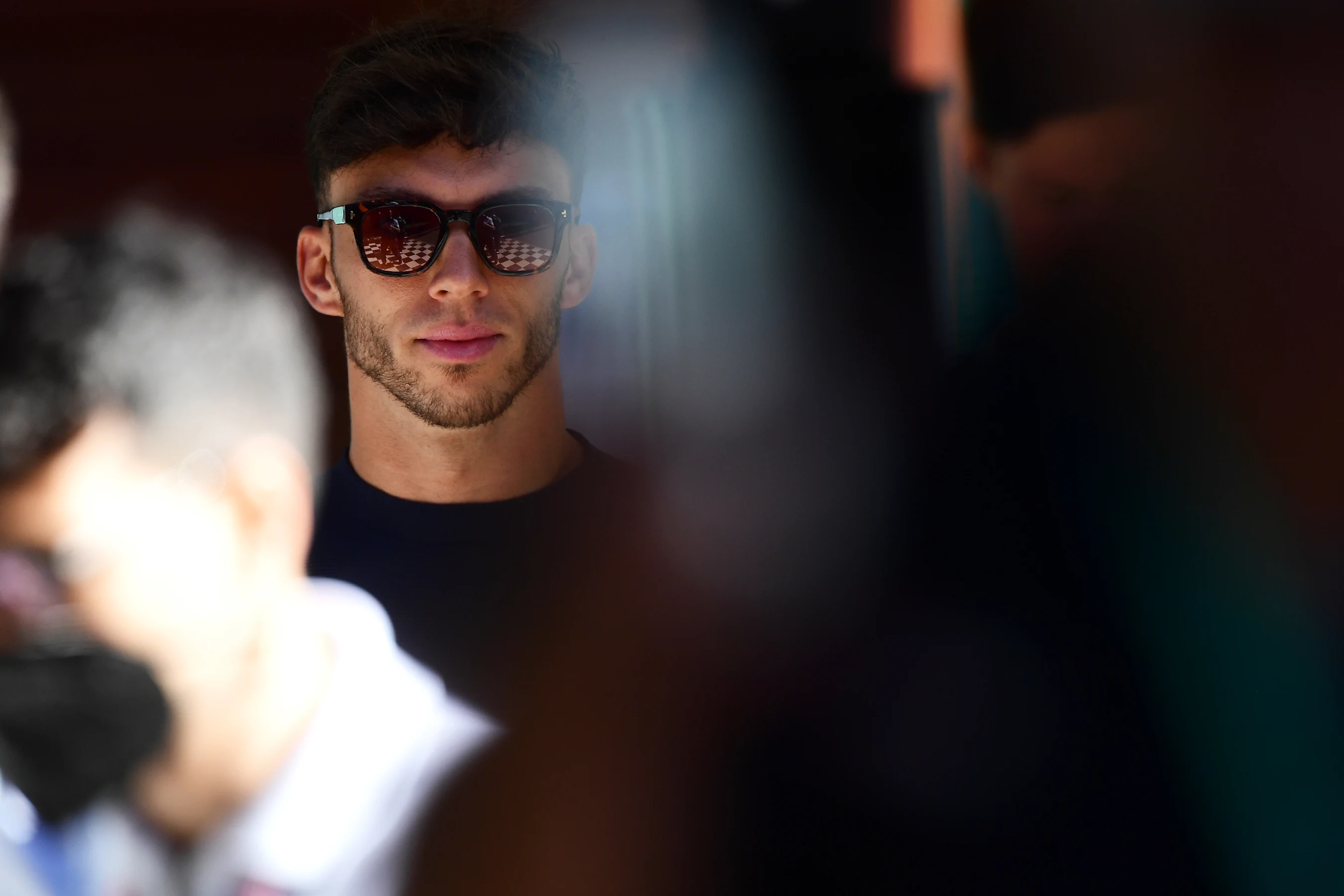 MELBOURNE, AUSTRALIA - APRIL 08: Pierre Gasly of France and Scuderia AlphaTauri looks on prior to