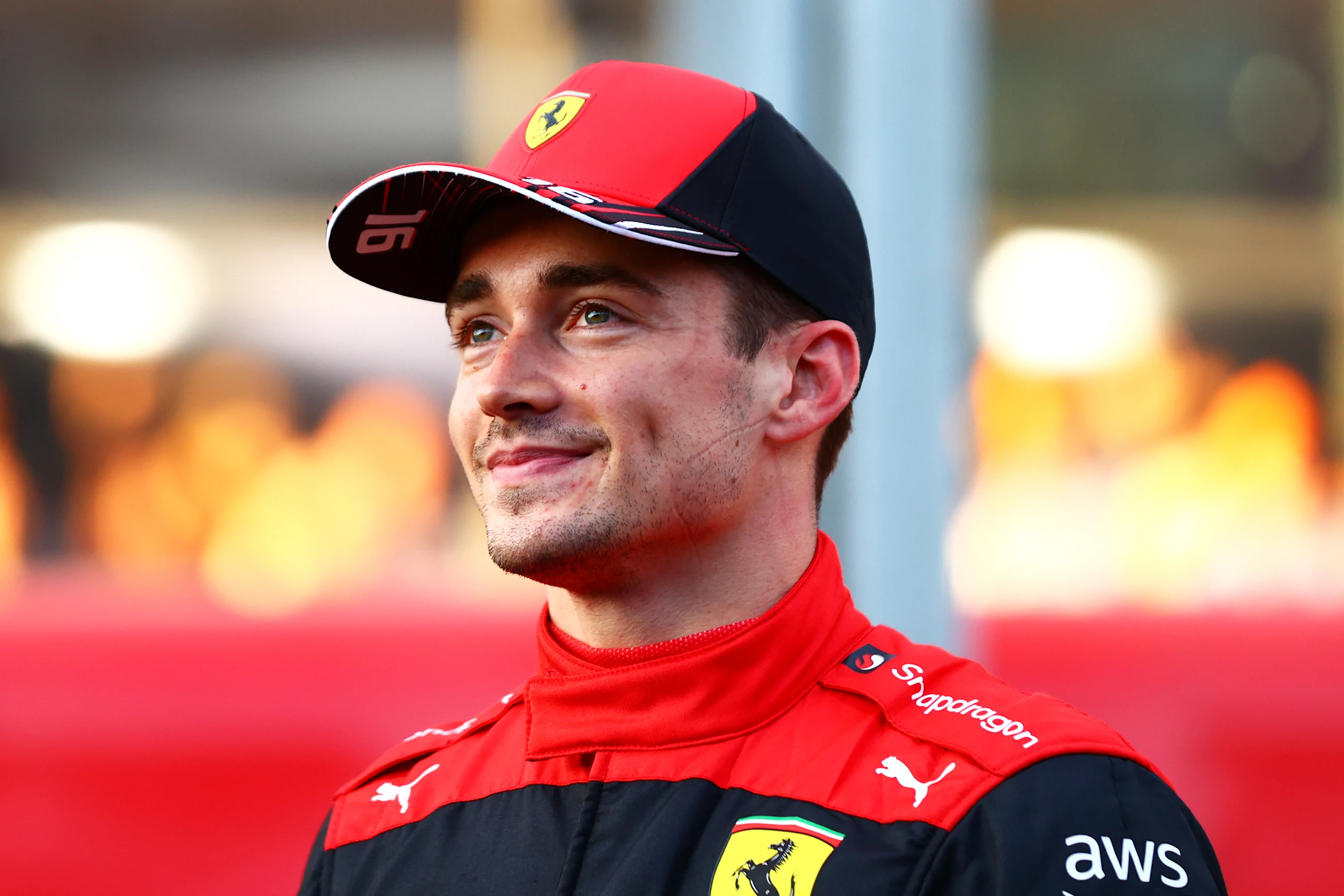 MELBOURNE, AUSTRALIA - APRIL 09: Pole position qualifier Charles Leclerc of Monaco and Ferrari