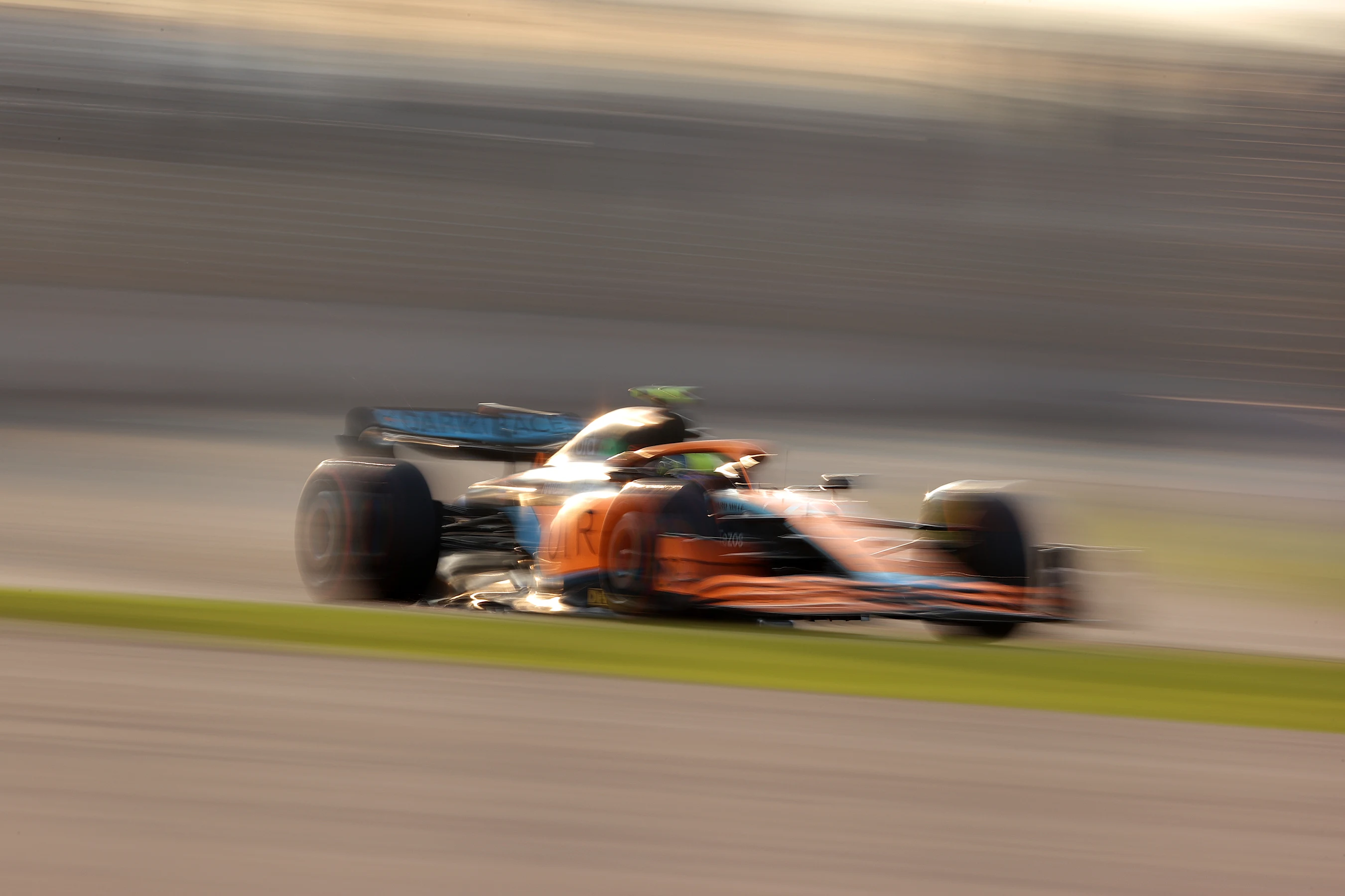 MELBOURNE, AUSTRALIA - APRIL 09: Lando Norris of Great Britain driving the (4) McLaren MCL36