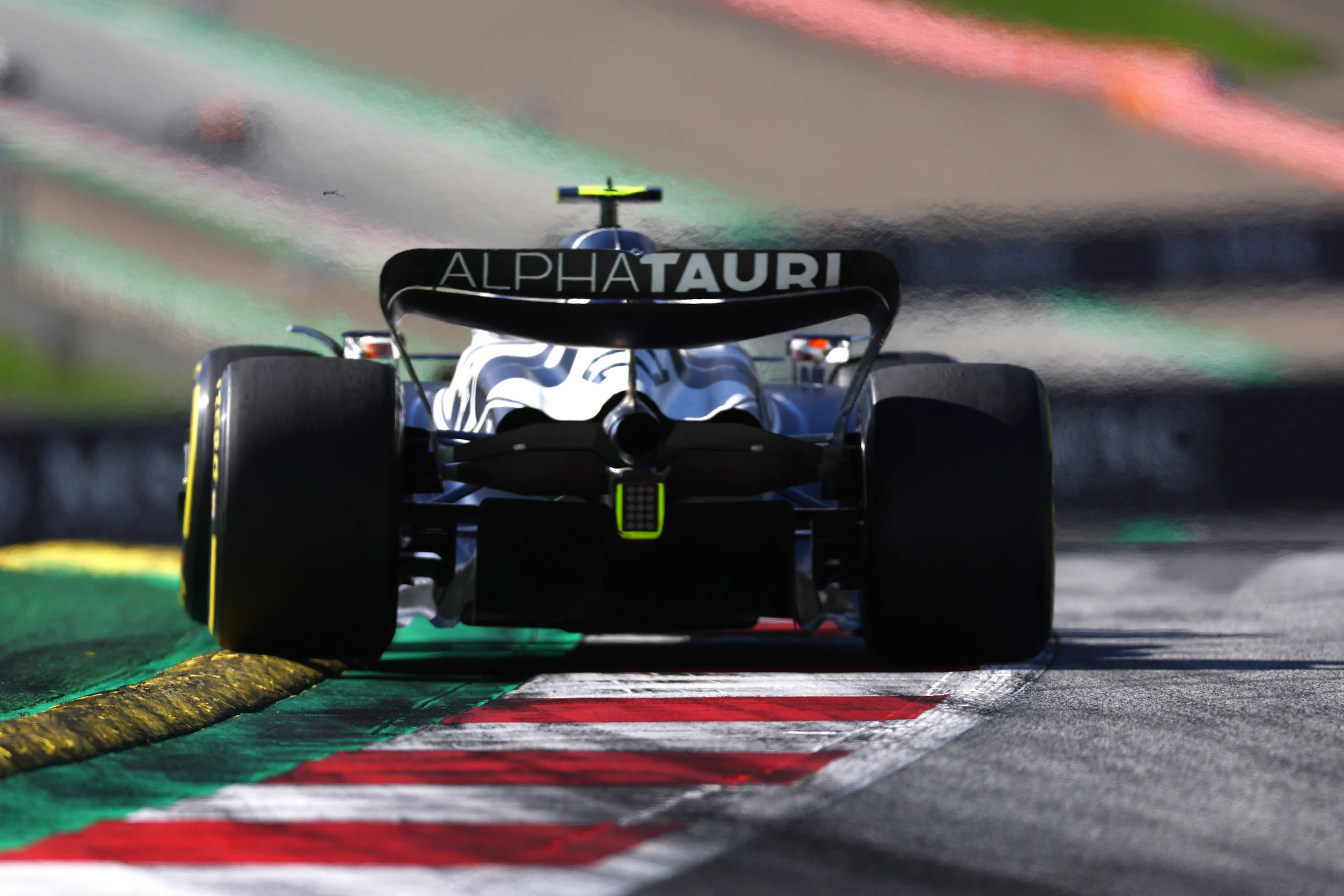 SPIELBERG, AUSTRIA - JULY 09: Yuki Tsunoda of Japan driving the (22) Scuderia AlphaTauri AT03 on