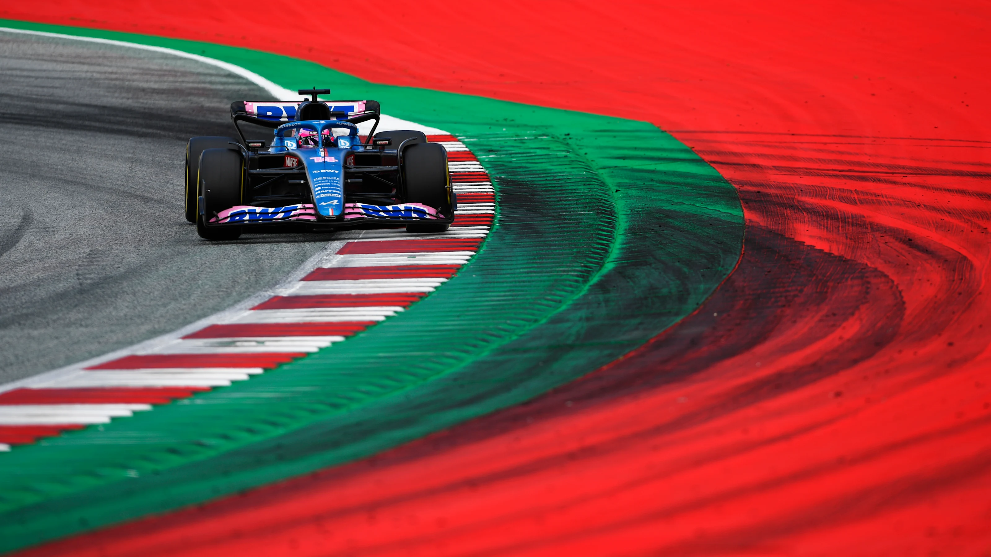 SPIELBERG, AUSTRIA - JULY 10: Fernando Alonso of Spain driving the (14) Alpine F1 A522 Renault on
