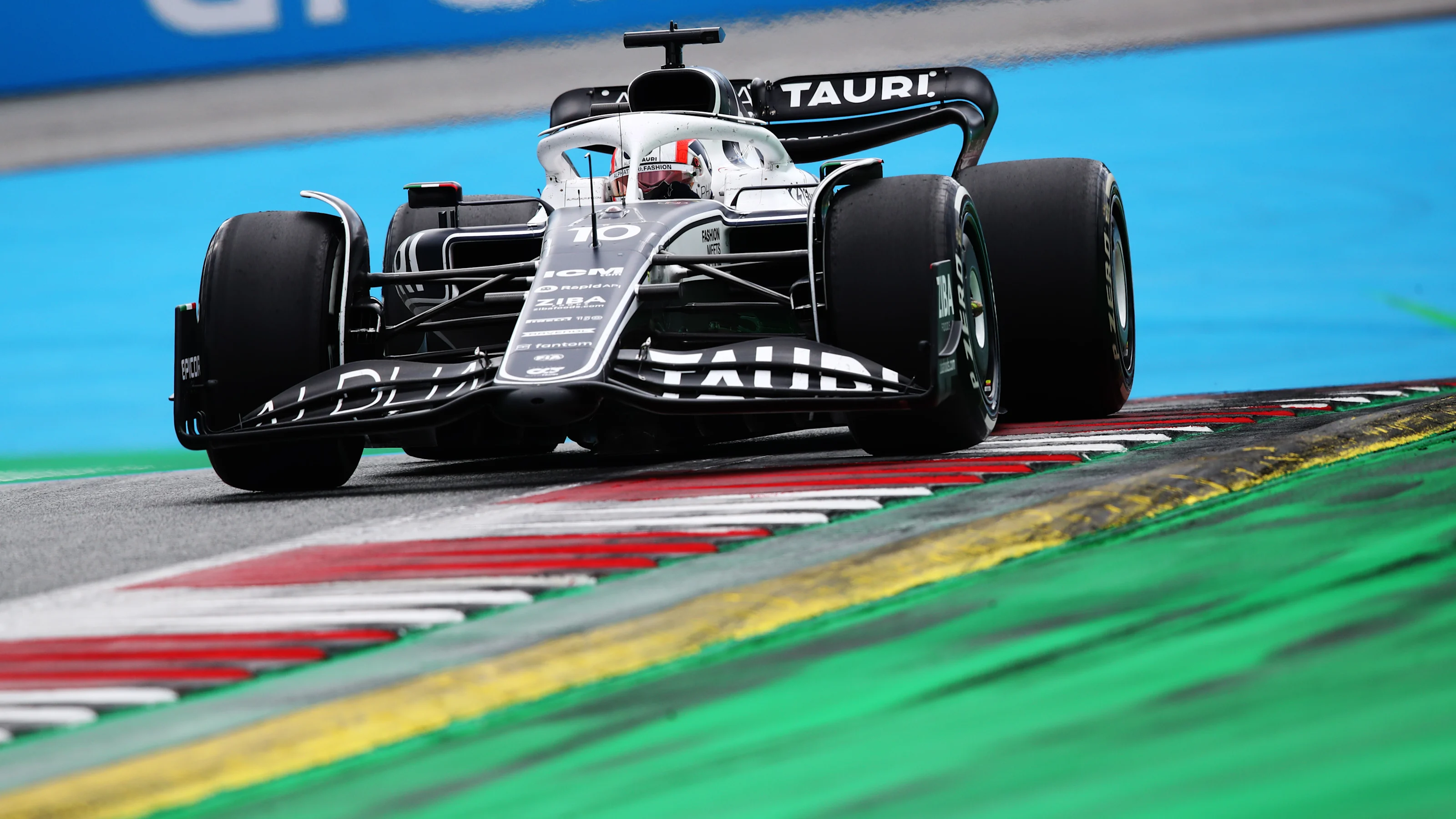 SPIELBERG, AUSTRIA - JULY 10: Pierre Gasly of France driving the (10) Scuderia AlphaTauri AT03 on