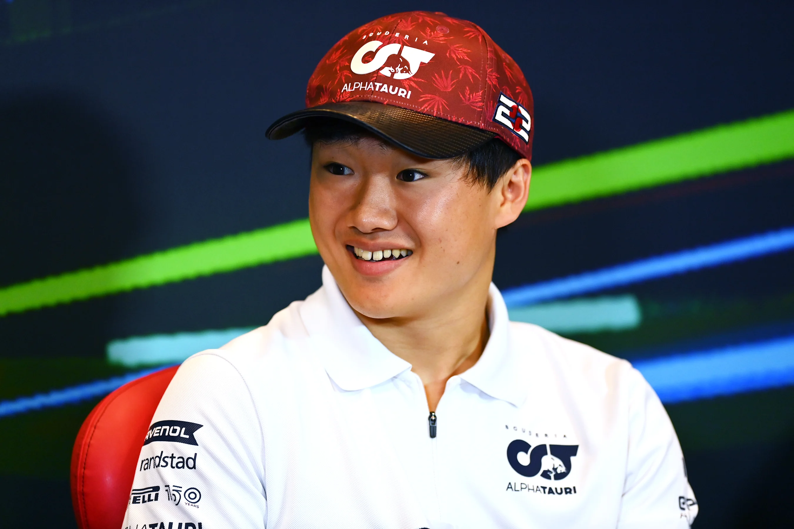 BAKU, AZERBAIJAN - JUNE 10: Yuki Tsunoda of Japan and Scuderia AlphaTauri looks on in the Drivers
