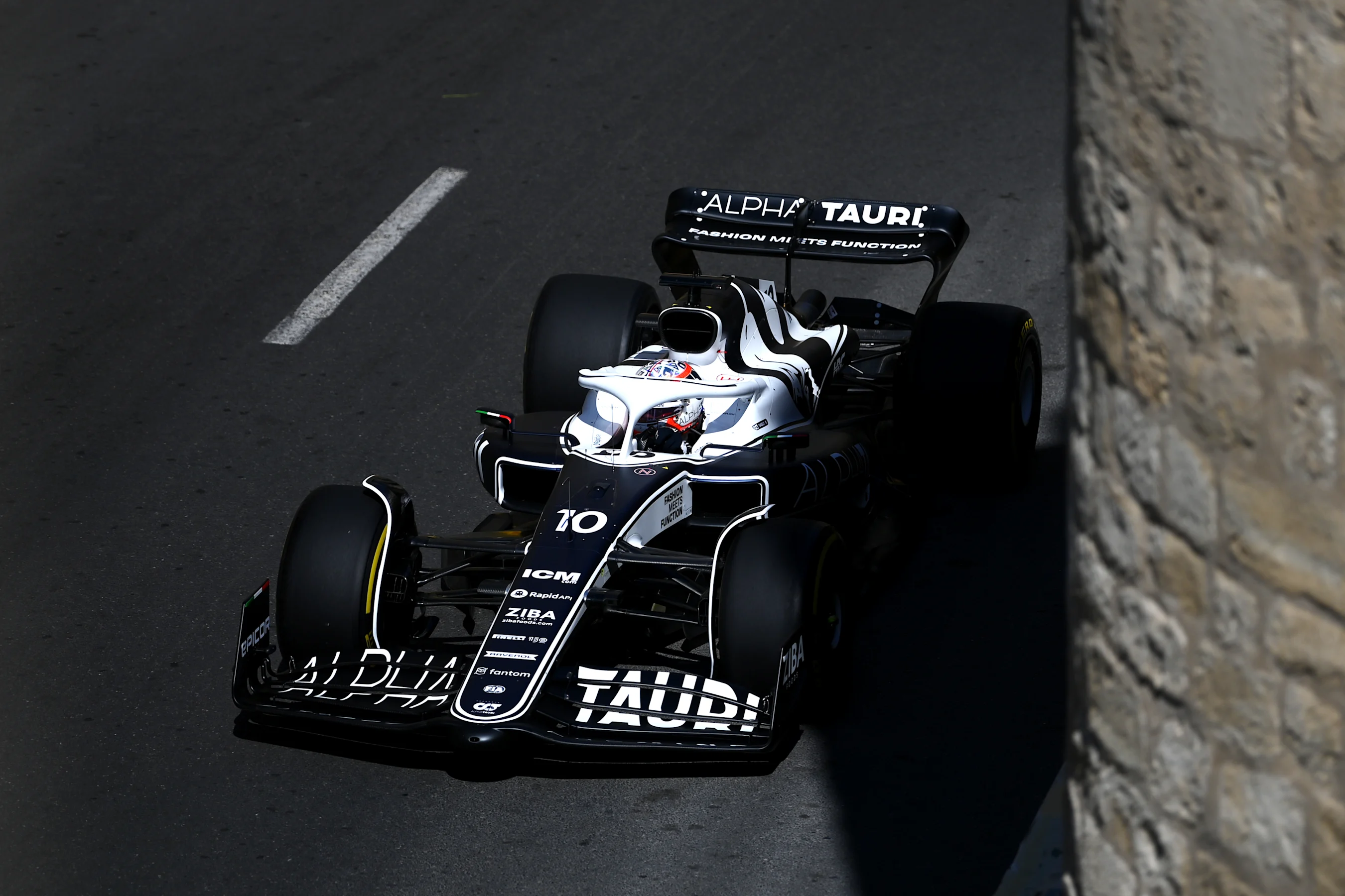BAKU, AZERBAIJAN - JUNE 10: Pierre Gasly of France driving the (10) Scuderia AlphaTauri AT03 on