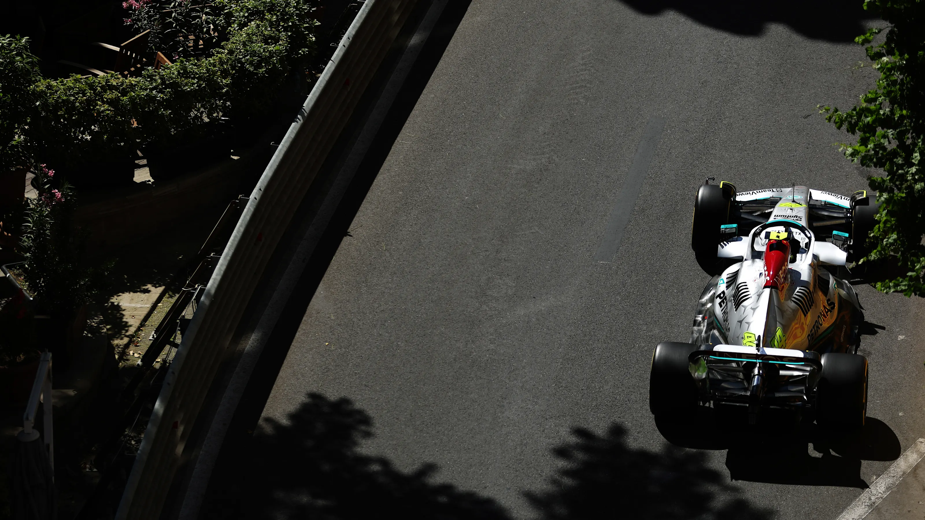BAKU, AZERBAIJAN - JUNE 10: Lewis Hamilton of Great Britain driving the (44) Mercedes AMG Petronas