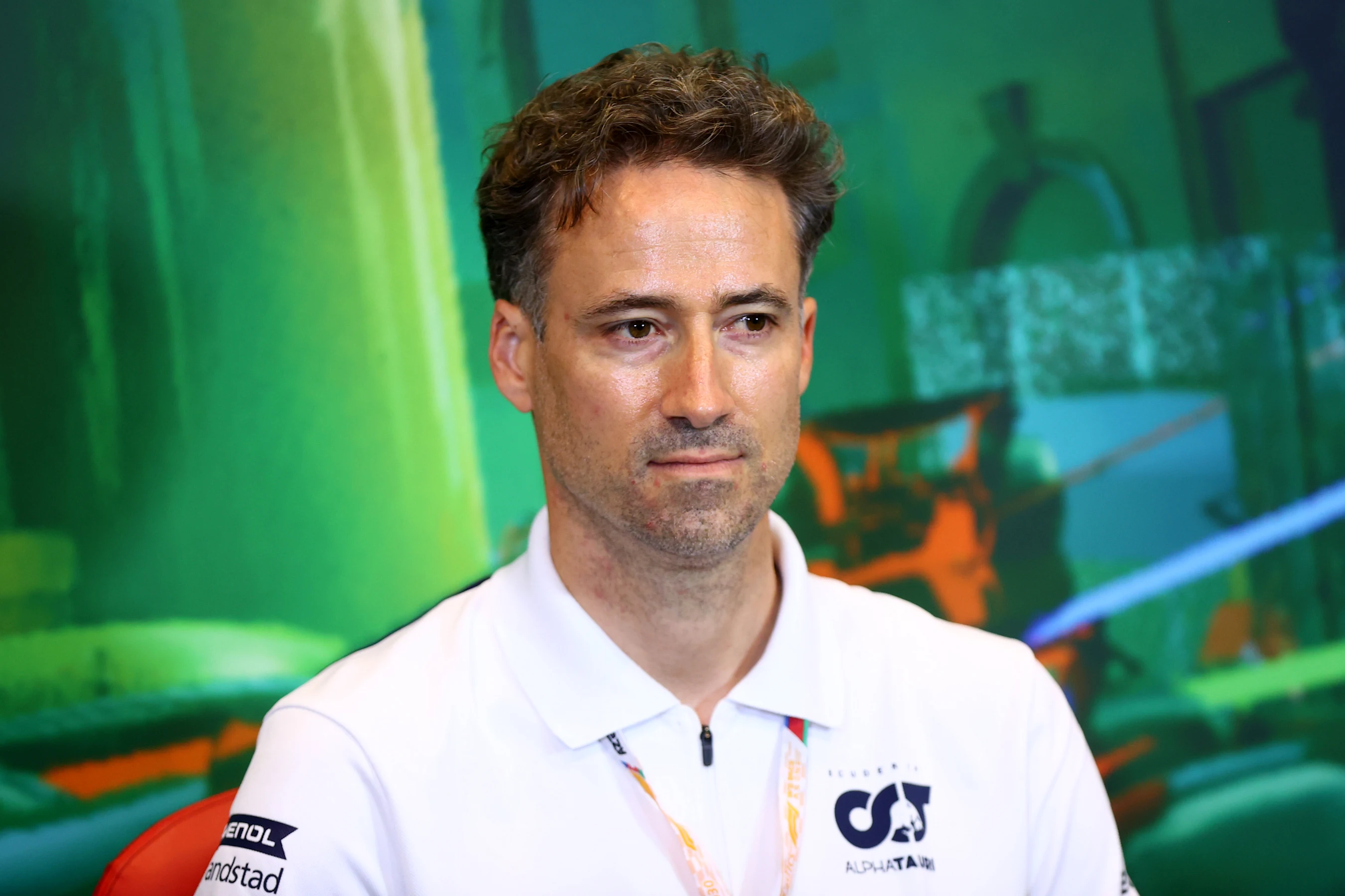 BAKU, AZERBAIJAN - JUNE 11: Guillaume Dezoteux, Head Of Vehicle Performance at Scuderia AlphaTauri