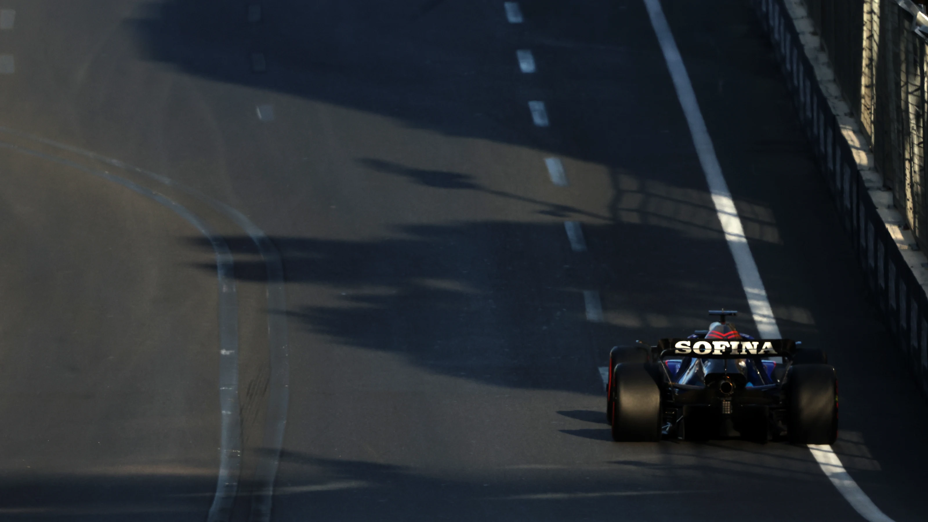 BAKU, AZERBAIJAN - JUNE 11: Alexander Albon of Thailand driving the (23) Williams FW44 Mercedes on