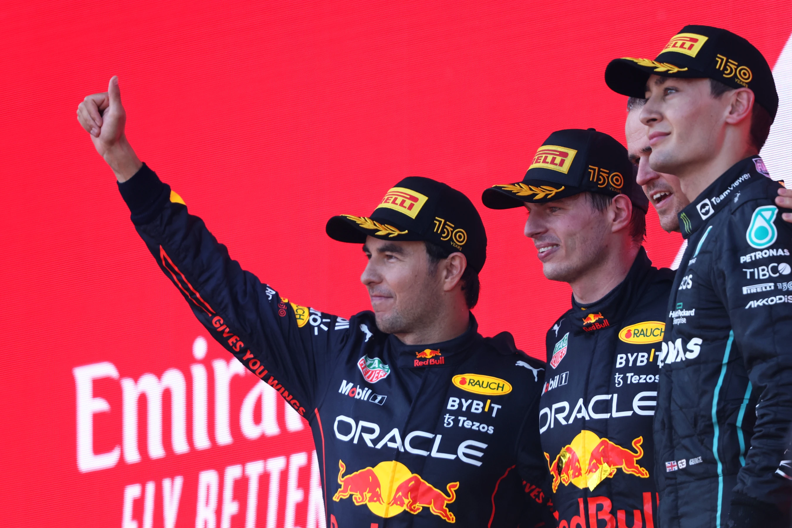 BAKU, AZERBAIJAN - JUNE 12: Race winner Max Verstappen of the Netherlands and Oracle Red Bull
